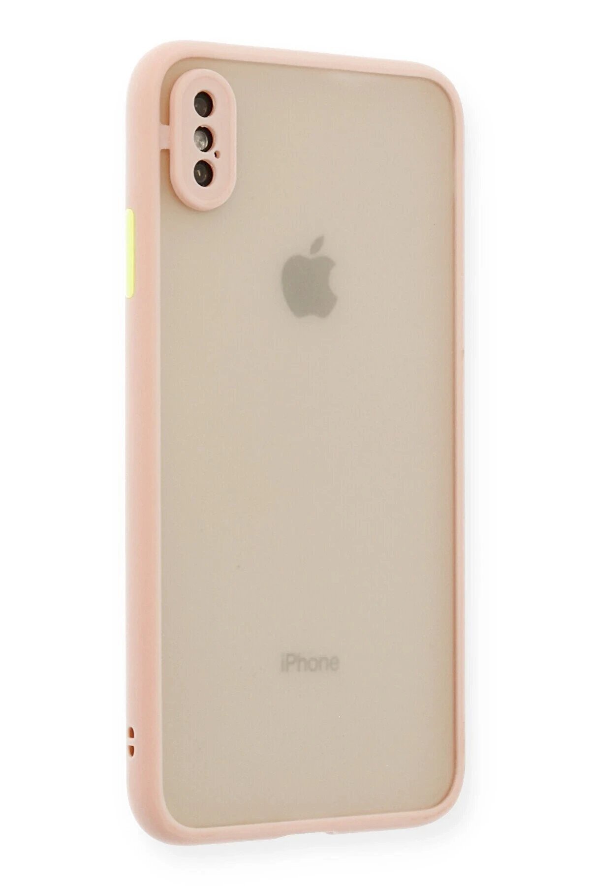İphone Xs Max Kılıf Montreal Si̇li̇kon Kapak - Pembe - Dropx2200-7284