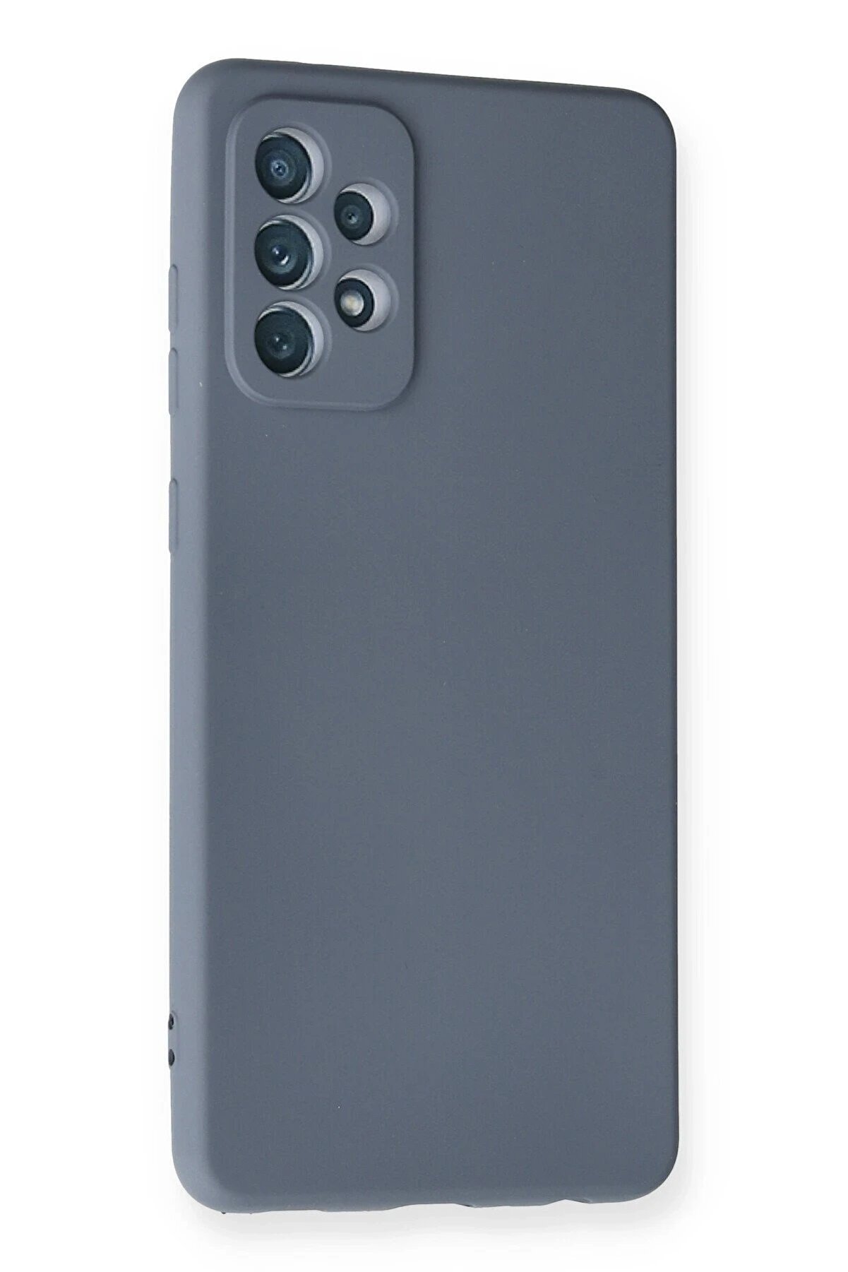 Samsung Galaxy A72 Kılıf Nano İçi̇ Kadi̇fe Si̇li̇kon - Gri̇ - Dropx9615-3829