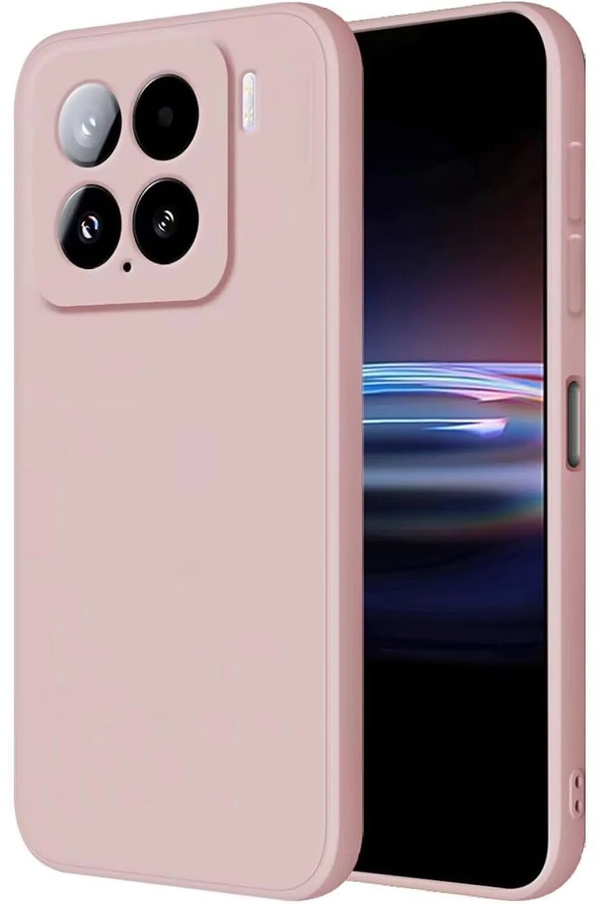 CepteToptan Xiaomi Mi 15 Kılıf Nano içi Kadife Silikon - Pudra - DROPX6306-1296