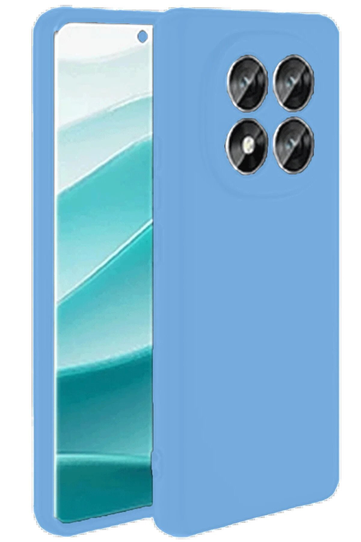 CepteToptan Xiaomi Redmi Note 14 Pro 5G Kılıf First Silikon - Mavi - DROPX8334-5028