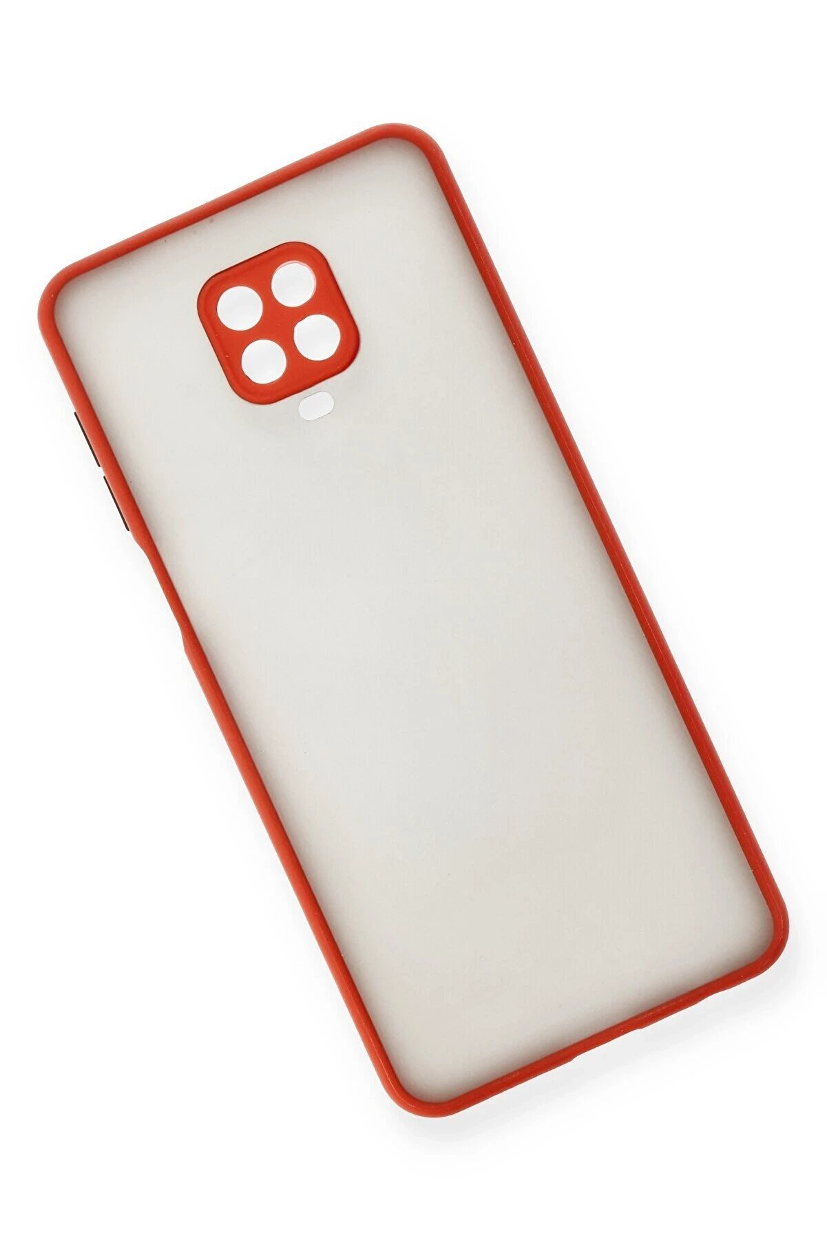 Xi̇aomi̇ Redmi̇ Note 9 Pro Kılıf Montreal Si̇li̇kon Kapak - Kırmızı - Dropx8901-6521