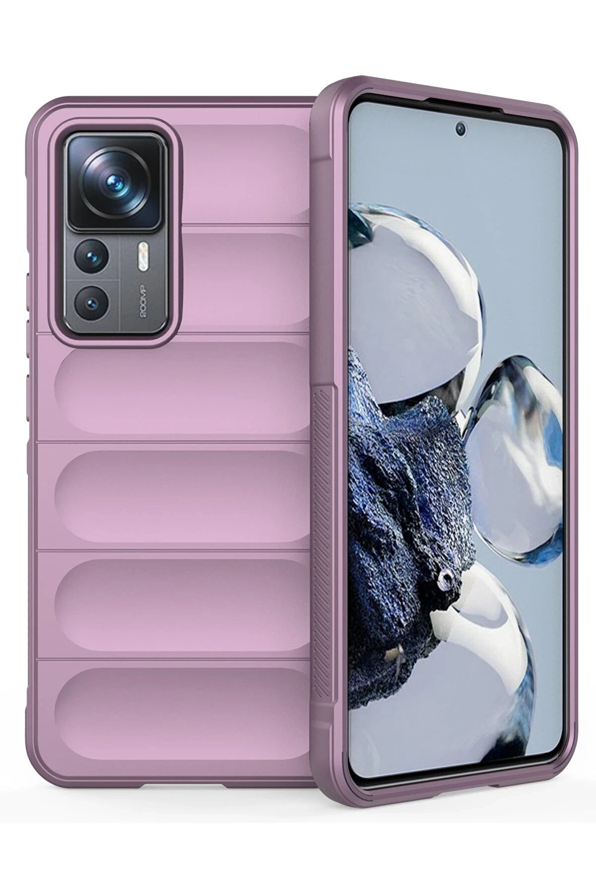 CepteToptan Xiaomi Mi 12T Pro Kılıf Optimum Silikon - Mor - DROPX2416-6836