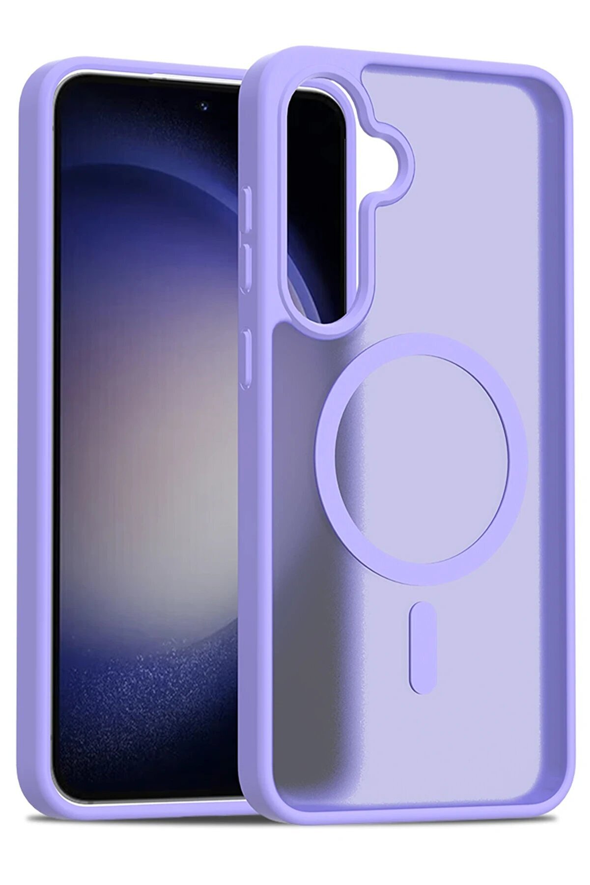 CepteToptan Samsung Galaxy S24 FE Jota Magsafe Kapak - Lila - DROPX2103-5203