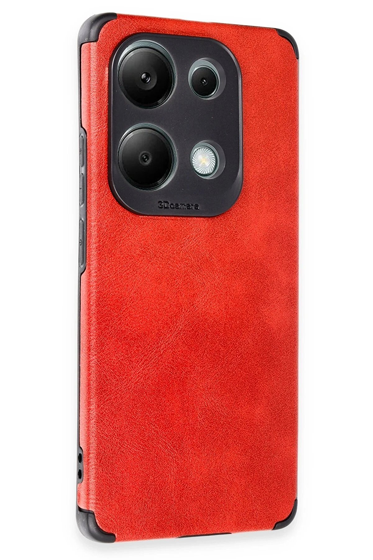 Xi̇aomi̇ Redmi̇ Note 13 4G Kılıf Loop Deri̇ Si̇li̇kon - Kırmızı - Dropx9275-6840