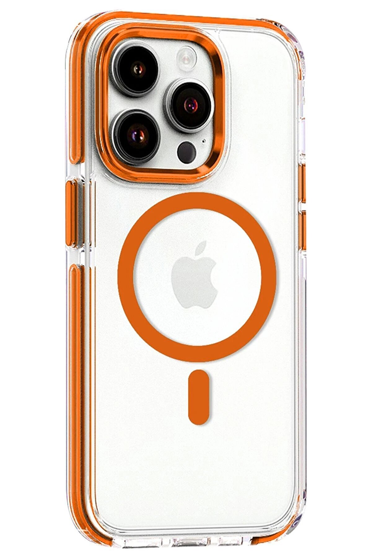 İphone 15 Pro Max Bella Magsafe Kapak - Turuncu - Dropx3403-5905