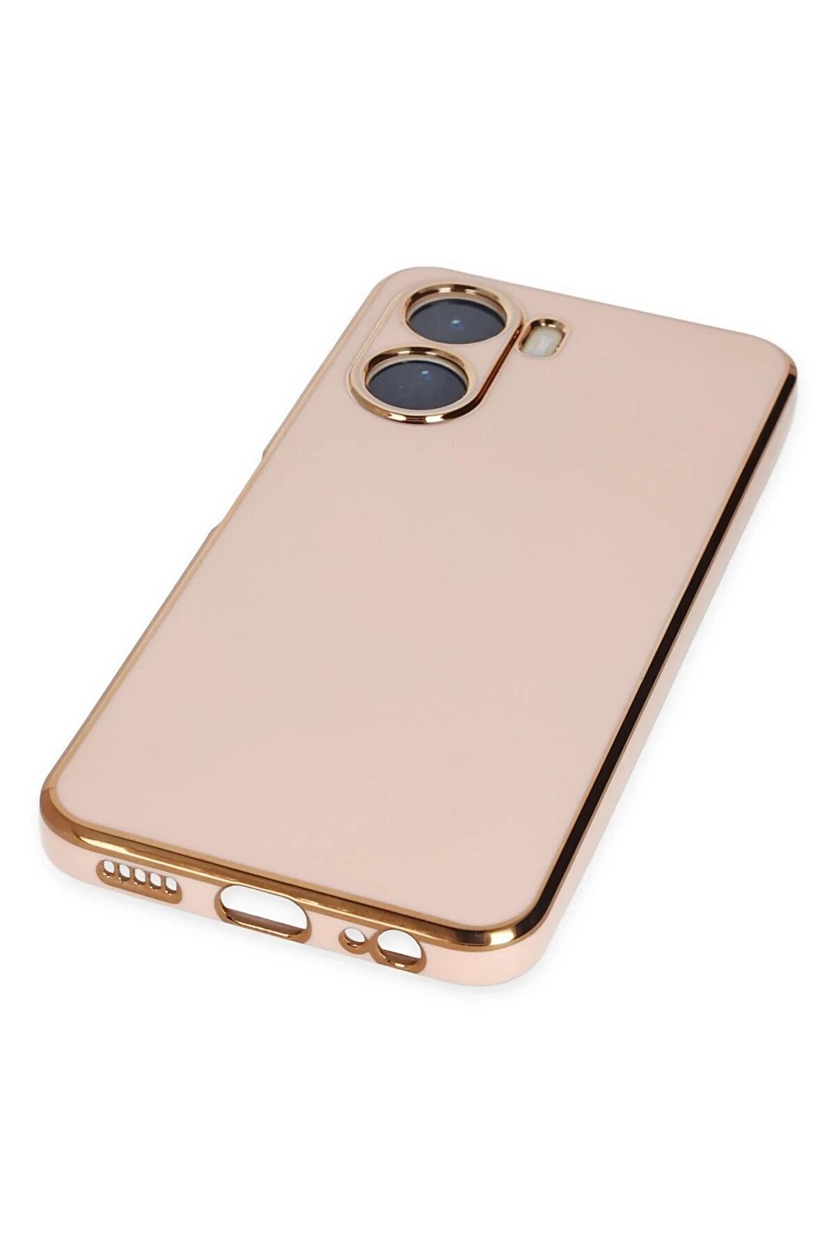 Vi̇vo Y16 Kılıf Volet Si̇li̇kon - Pembe - Dropx6755-5386