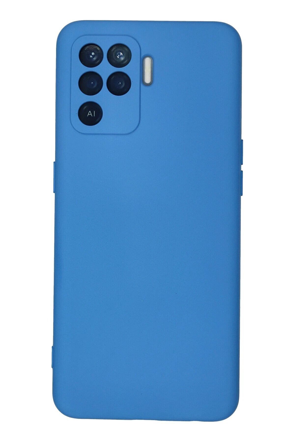 CepteToptan Oppo Reno 5 Lite Kılıf Nano içi Kadife Silikon - Mavi - DROPX5840-8541