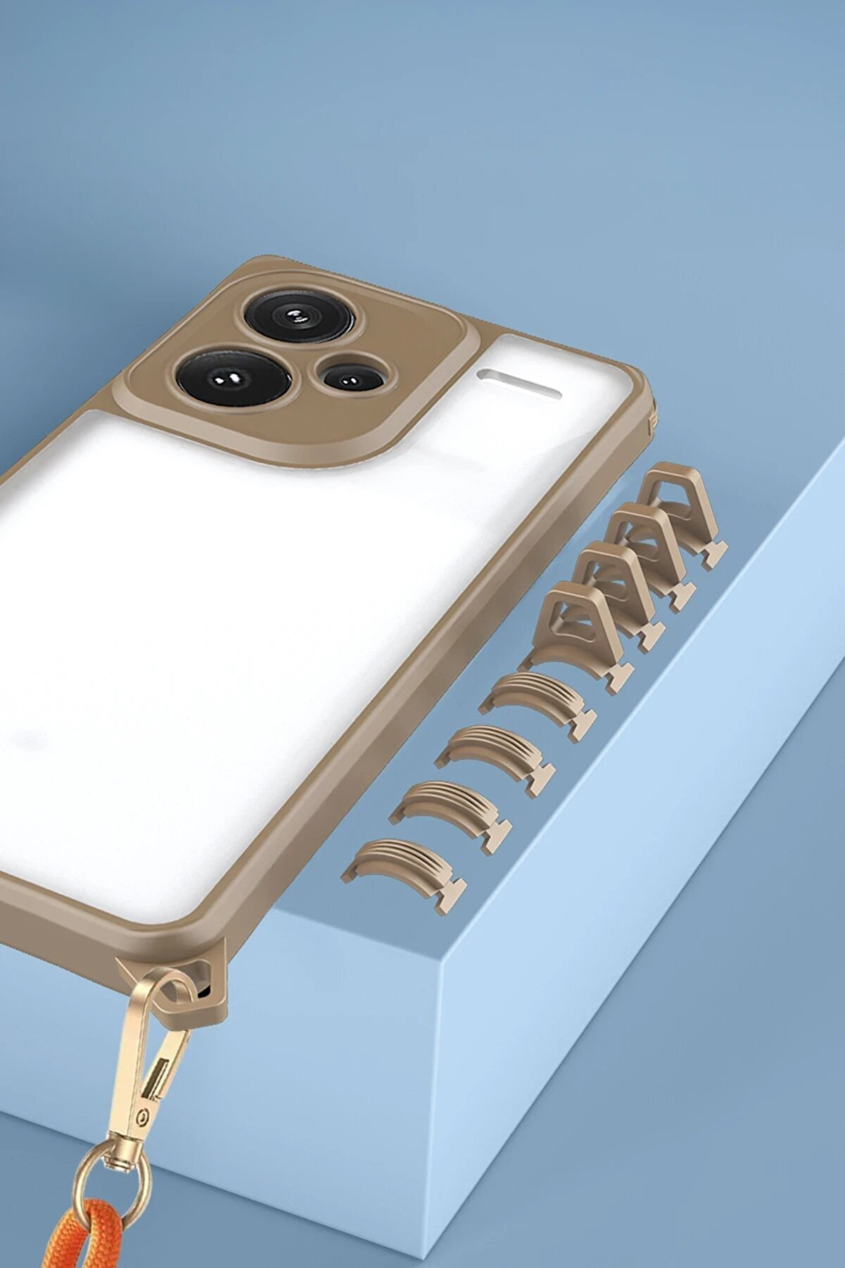 Xi̇aomi̇ Redmi̇ Note 13 Pro Plus Kılıf Penta Si̇li̇kon Kılıf - Çöl Ti̇tanyum - Dropx2769-9569