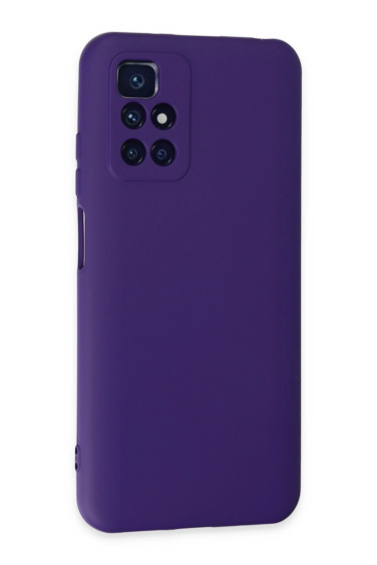 Xi̇aomi̇ Redmi̇ 10 2022 Kılıf Nano İçi̇ Kadi̇fe Si̇li̇kon - Mor - Dropx9477-8633