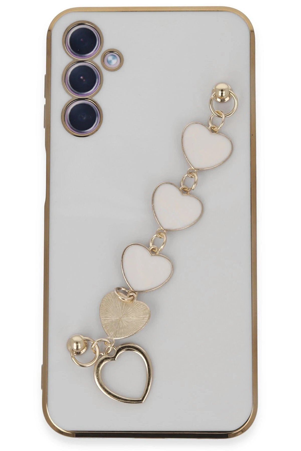 CepteToptan Samsung Galaxy A24 4G Kılıf Esila Silikon - Beyaz - DROPX7791-8691