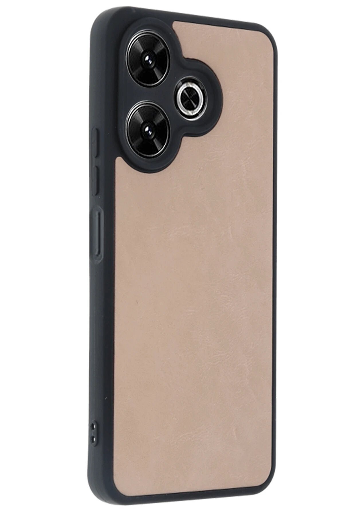 Xi̇aomi̇ Redmi̇ 13 4G Kılıf Aras Deri̇ Kapak - Pudra - Dropx3489-9599