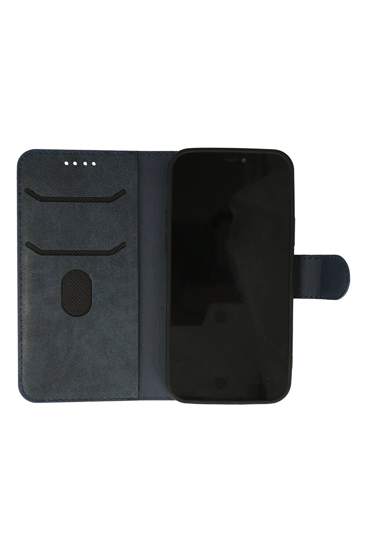 İphone 12 Kılıf Trend S Plus Kapaklı Kılıf - Laci̇vert - Dropx4786-7394