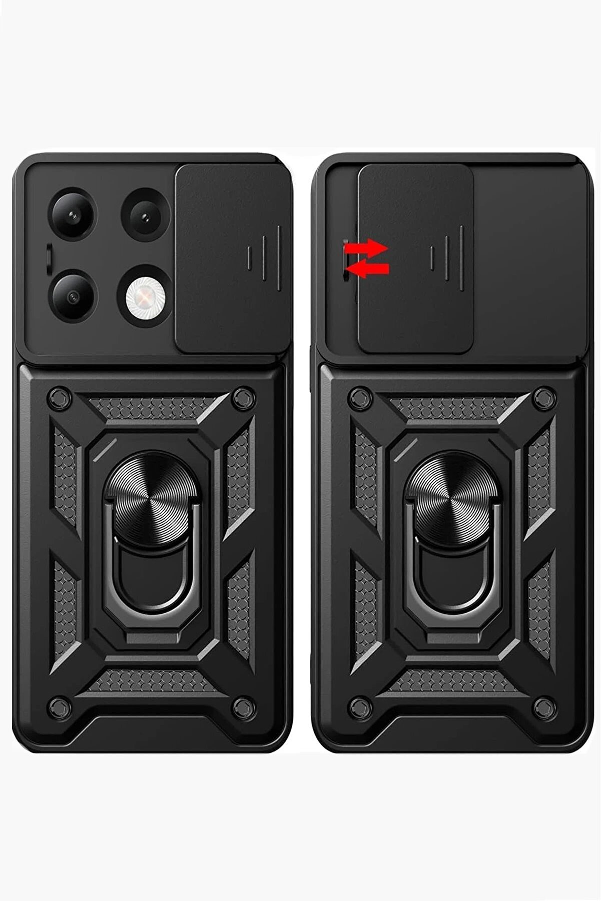 Xi̇aomi̇ Redmi̇ Note 13 4G Kılıf Pars Lens Y&uuml;z&uuml;kl&uuml; Si̇li̇kon - Gold - Dropx8167-2835