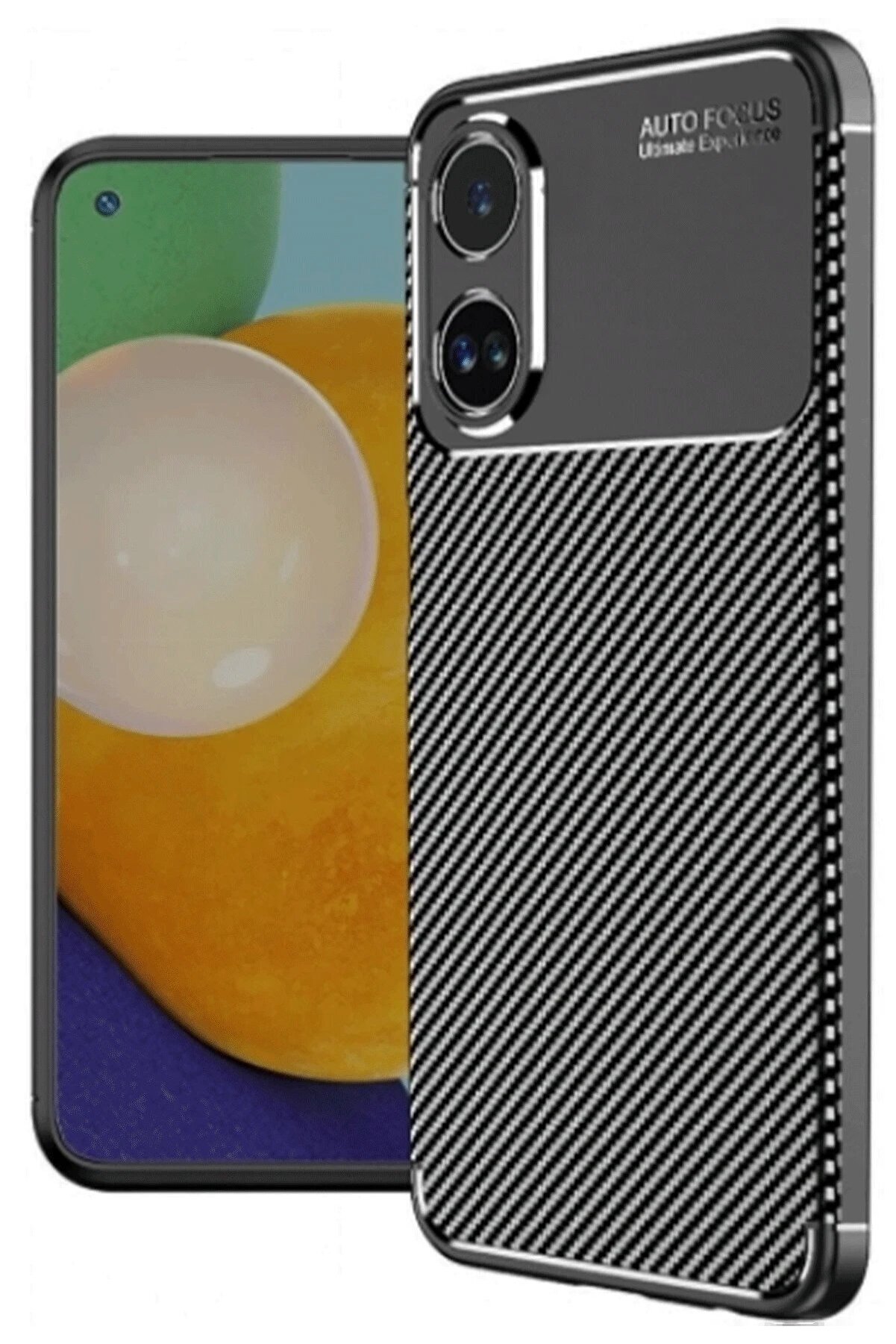 CepteToptan Oppo A38 Kılıf Auto Focus Karbon Kapak - Siyah - DROPX1708-7992