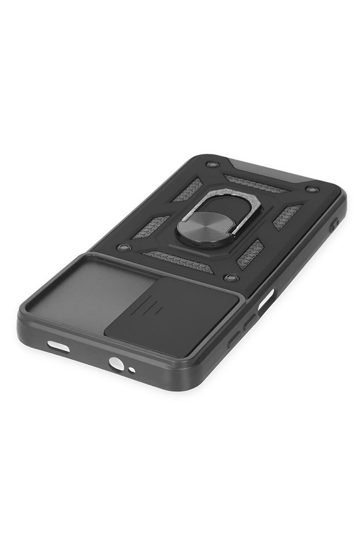 Xi̇aomi̇ Redmi̇ Note 9 4G Kılıf Pars Lens Yüzüklü Si̇li̇kon - Si̇yah - Dropx9636-2589