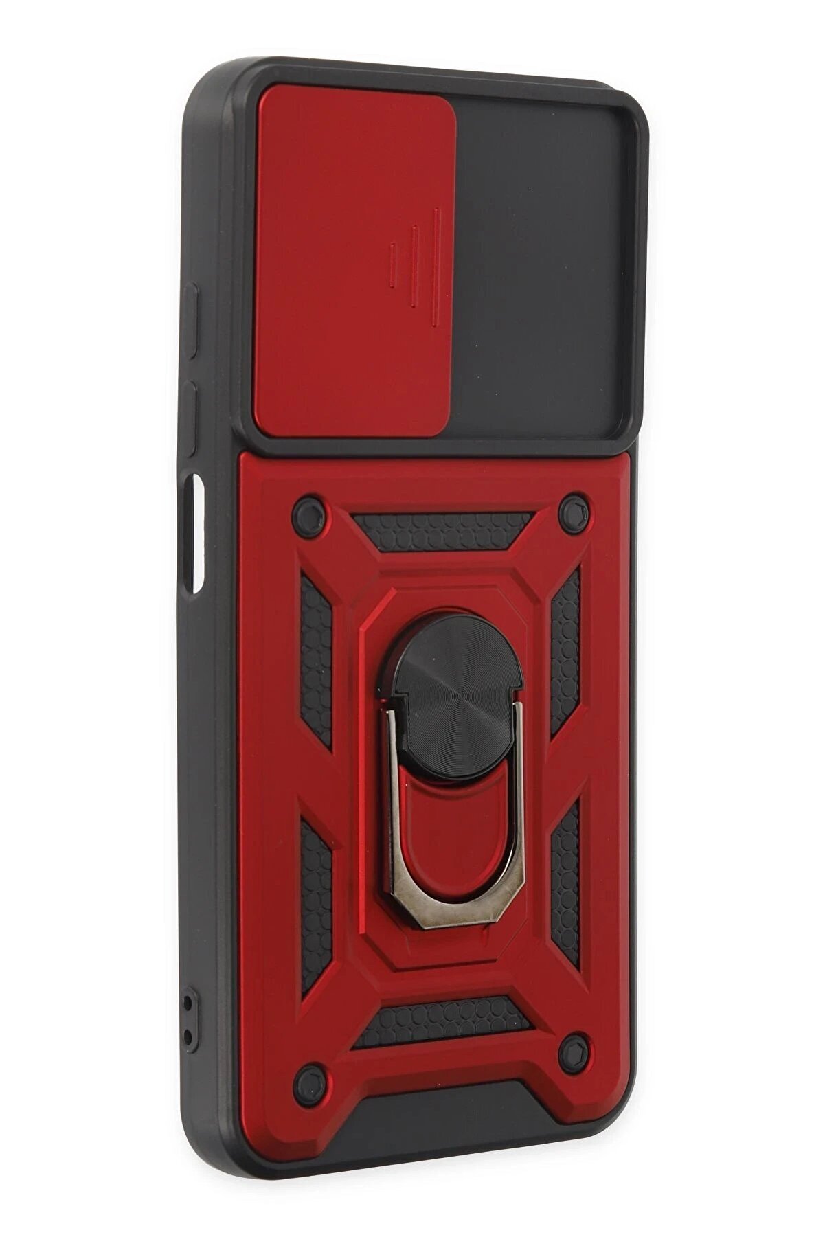 Xi̇aomi̇ Redmi̇ Note 9 4G Kılıf Pars Lens Yüzüklü Si̇li̇kon - Kırmızı - Dropx2465-7499