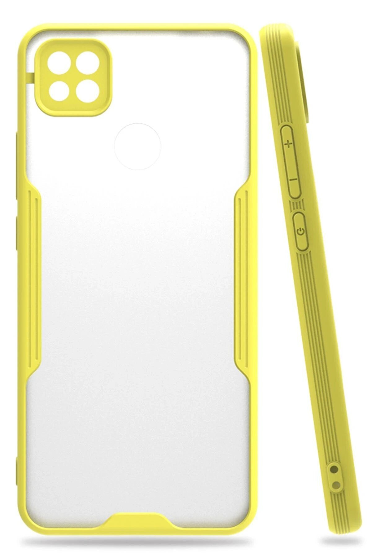 CepteToptan Xiaomi Redmi 9C Kılıf Platin Silikon - Sarı - DROPX8251-1229