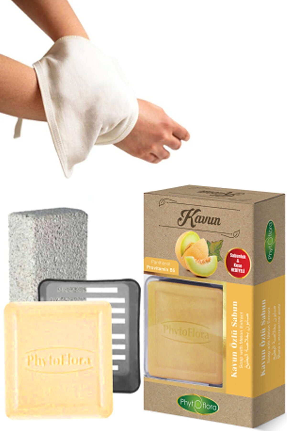 Phytoflora Kavun Sabunu Ve Banyo Kesesi, Katı Sabunluk