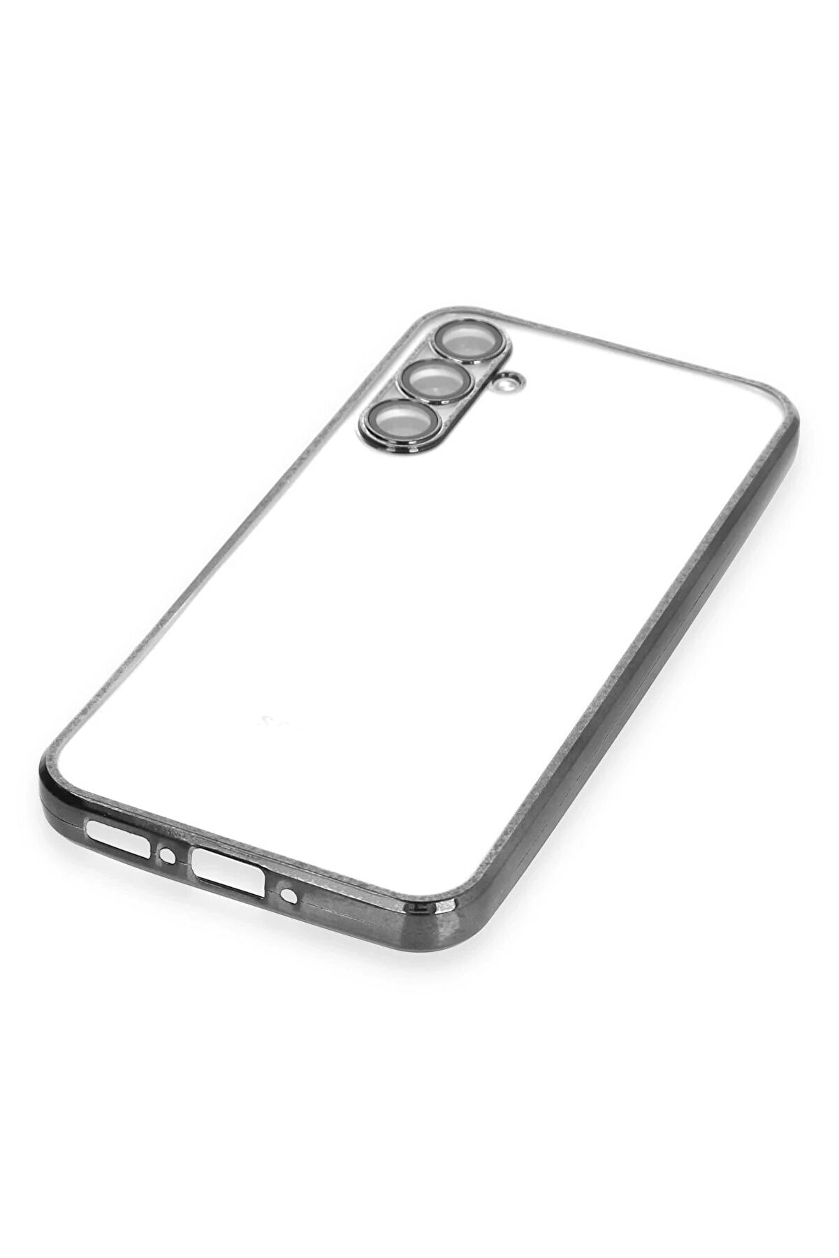 Samsung Galaxy A34 5G Kılıf Lensli̇ Si̇li̇kon - Si̇yah - Dropx2405-1128