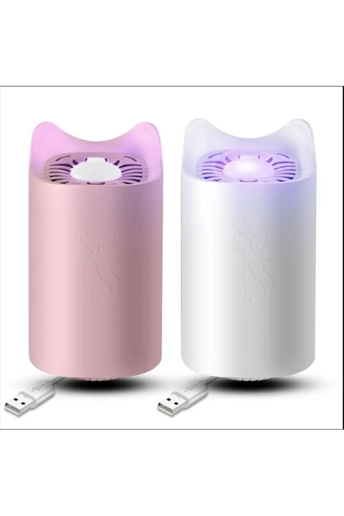 Kedi̇ Kulak Tasarımlı Usb Sessi̇z Si̇nek Kovucu Ci̇haz – Led Işıklı Elektri̇kli̇ Si̇vri̇si̇nek Öldürücü