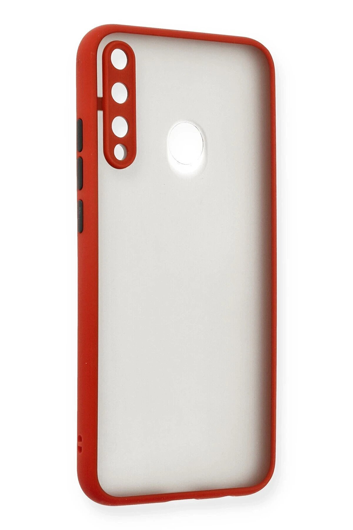 Huawei̇ P40 Li̇te E Kılıf Montreal Si̇li̇kon Kapak - Kırmızı - Dropx4572-5001