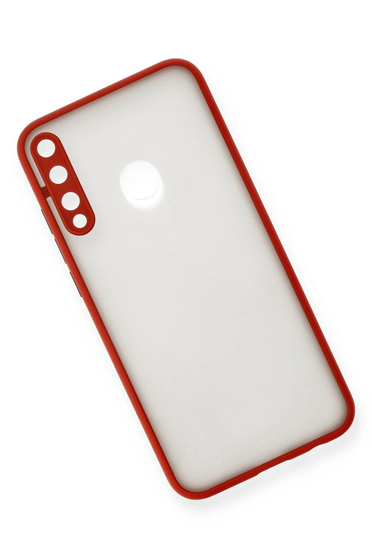 Huawei̇ P40 Li̇te E Kılıf Montreal Si̇li̇kon Kapak - Kırmızı - Dropx4572-5001