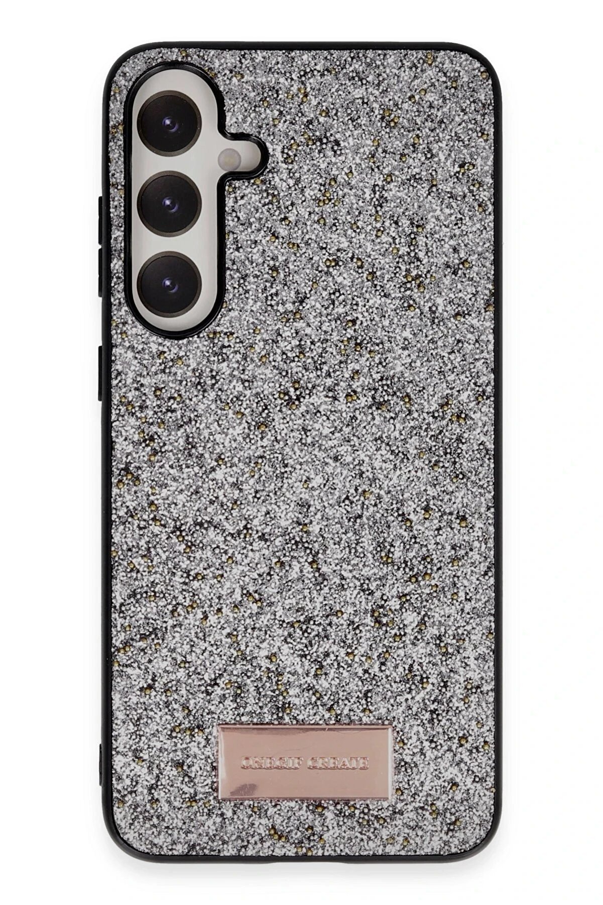 Samsung Galaxy A55 5G Bri̇ght Si̇mli̇ Kapak - G&uuml;m&uuml;ş - Dropx7109-1331