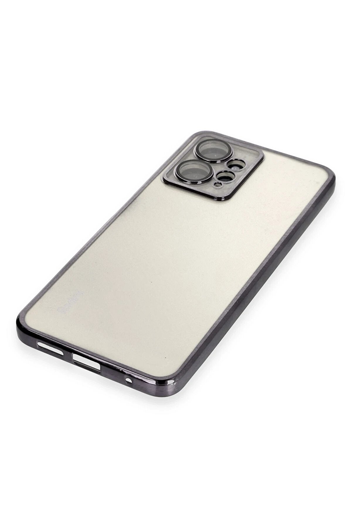 Xi̇aomi̇ Redmi̇ Note 12 4G Kılıf Lensli̇ Si̇li̇kon - Si̇yah - Dropx7315-2099