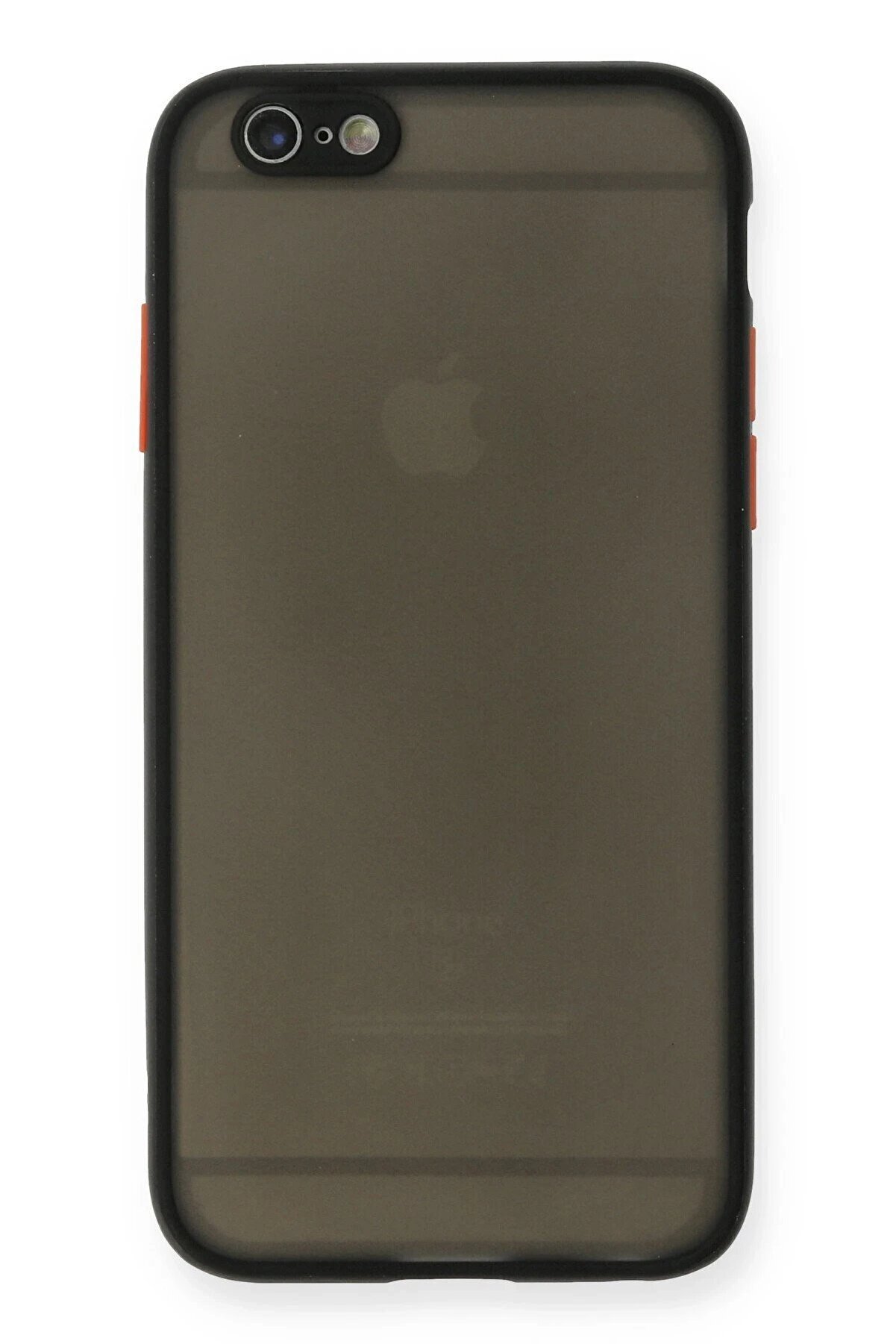 CepteToptan iPhone 6 Kılıf Montreal Silikon Kapak - Siyah - DROPX5759-9563