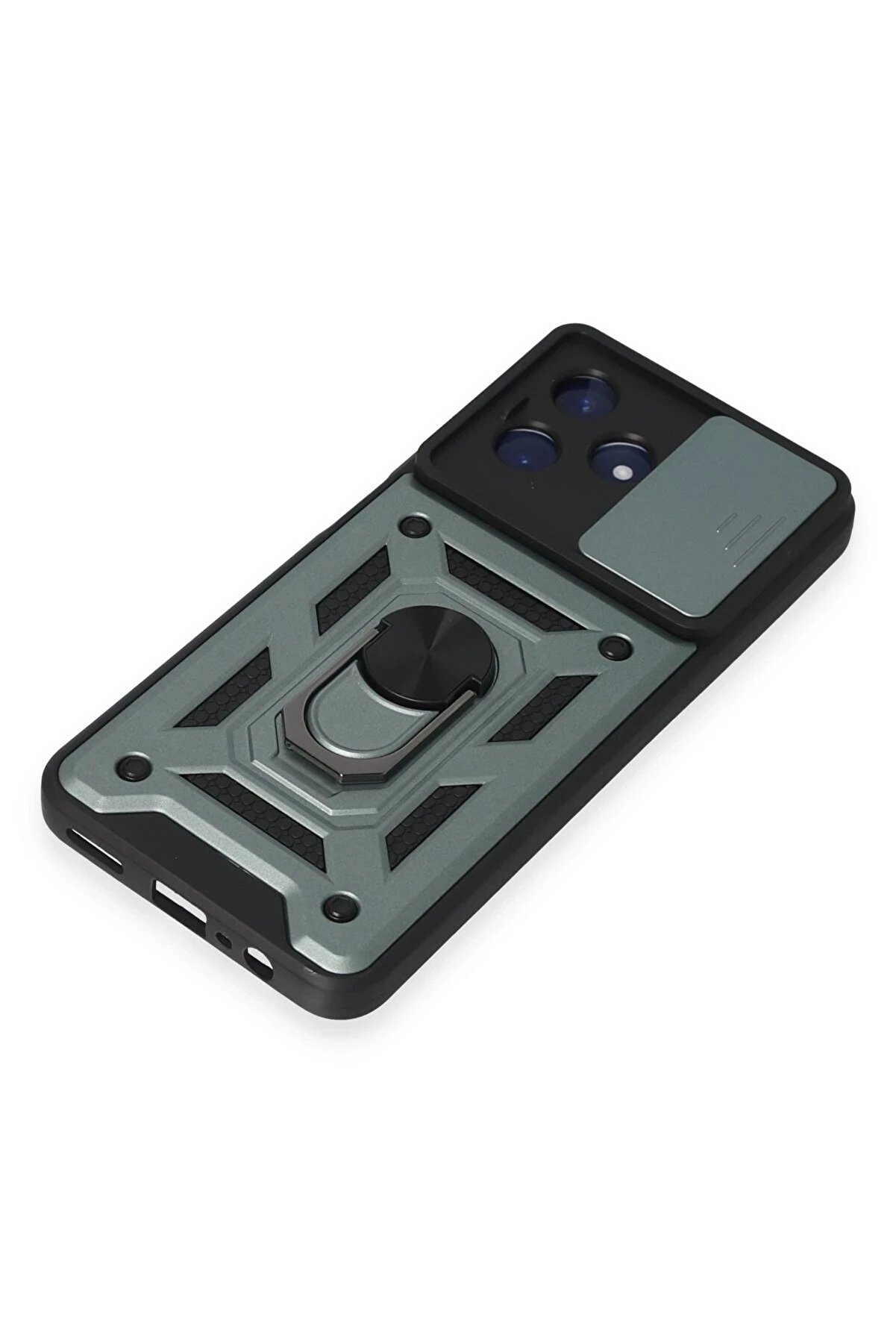 Realme C53 Kılıf Pars Lens Yüzüklü Si̇li̇kon - Yeşi̇l - Dropx4525-5087