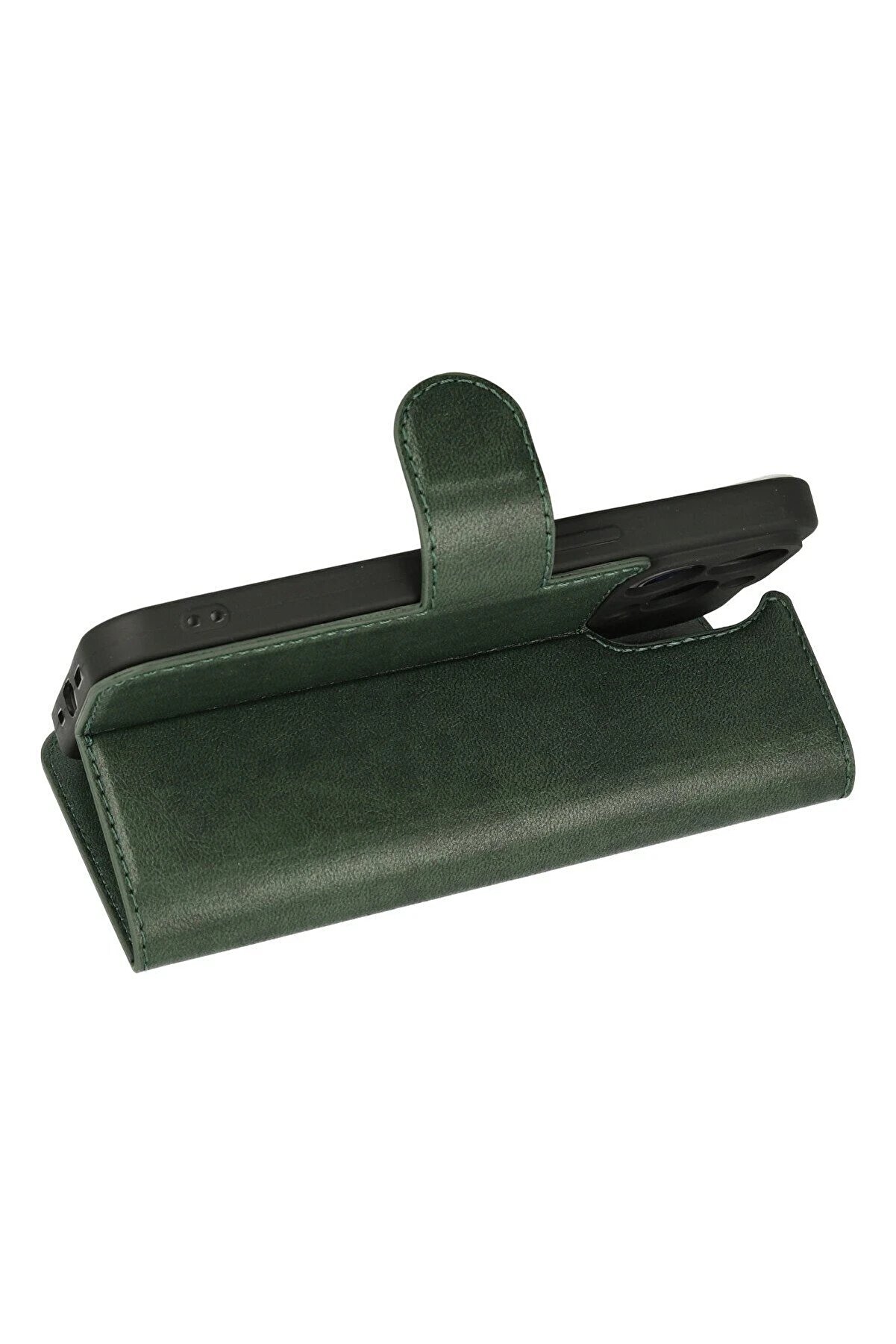 İphone 13 Pro Kılıf Trend S Plus Kapaklı Kılıf - Yeşi̇l - Dropx4992-7832