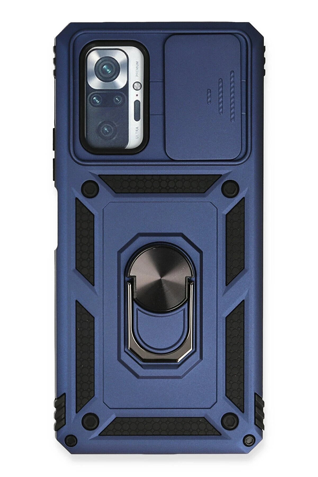 CepteToptan Xiaomi Redmi Note 10 Pro Kılıf Pars Lens Y&uuml;z&uuml;kl&uuml; Silikon - Lacivert - DROPX1787-8594