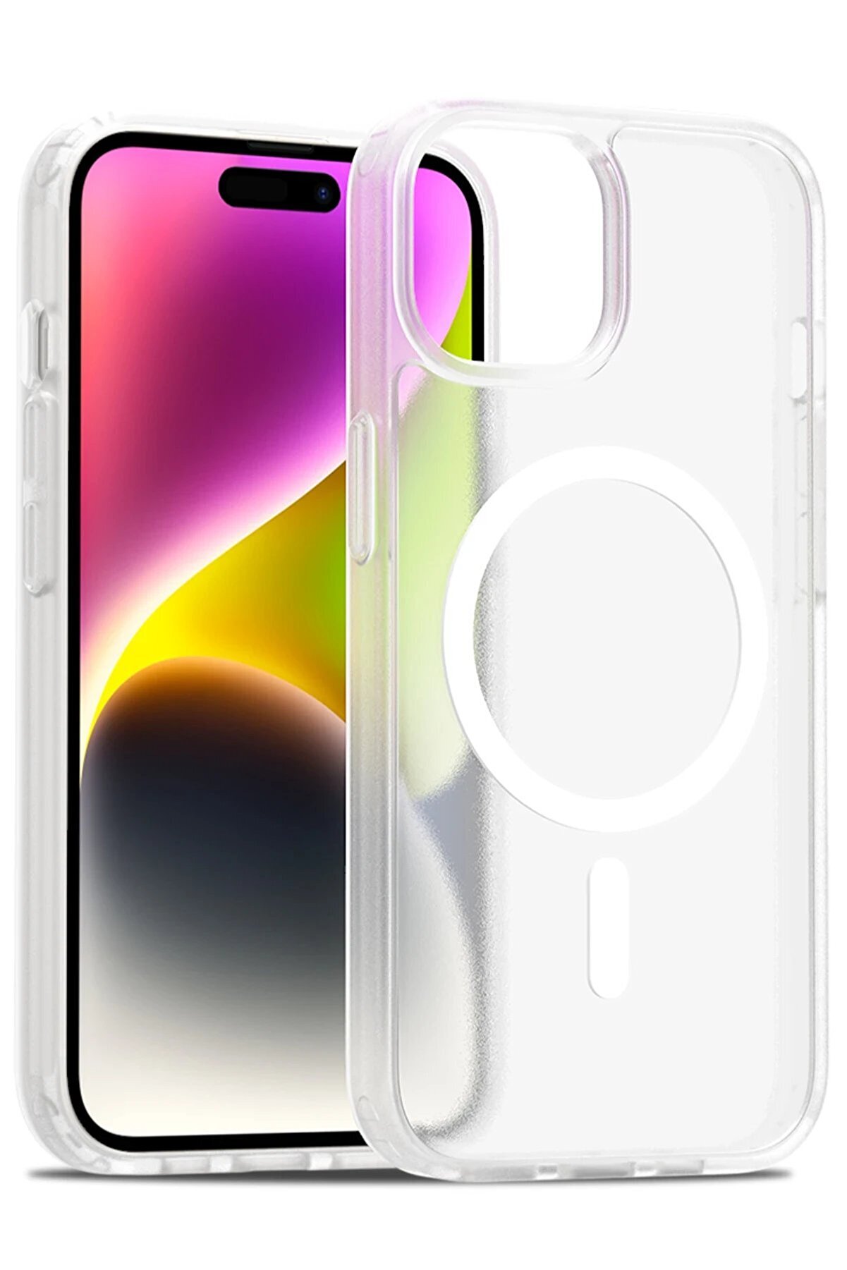 CepteToptan iPhone 15 Jota Magsafe Kapak - Şeffaf - DROPX2361-8379