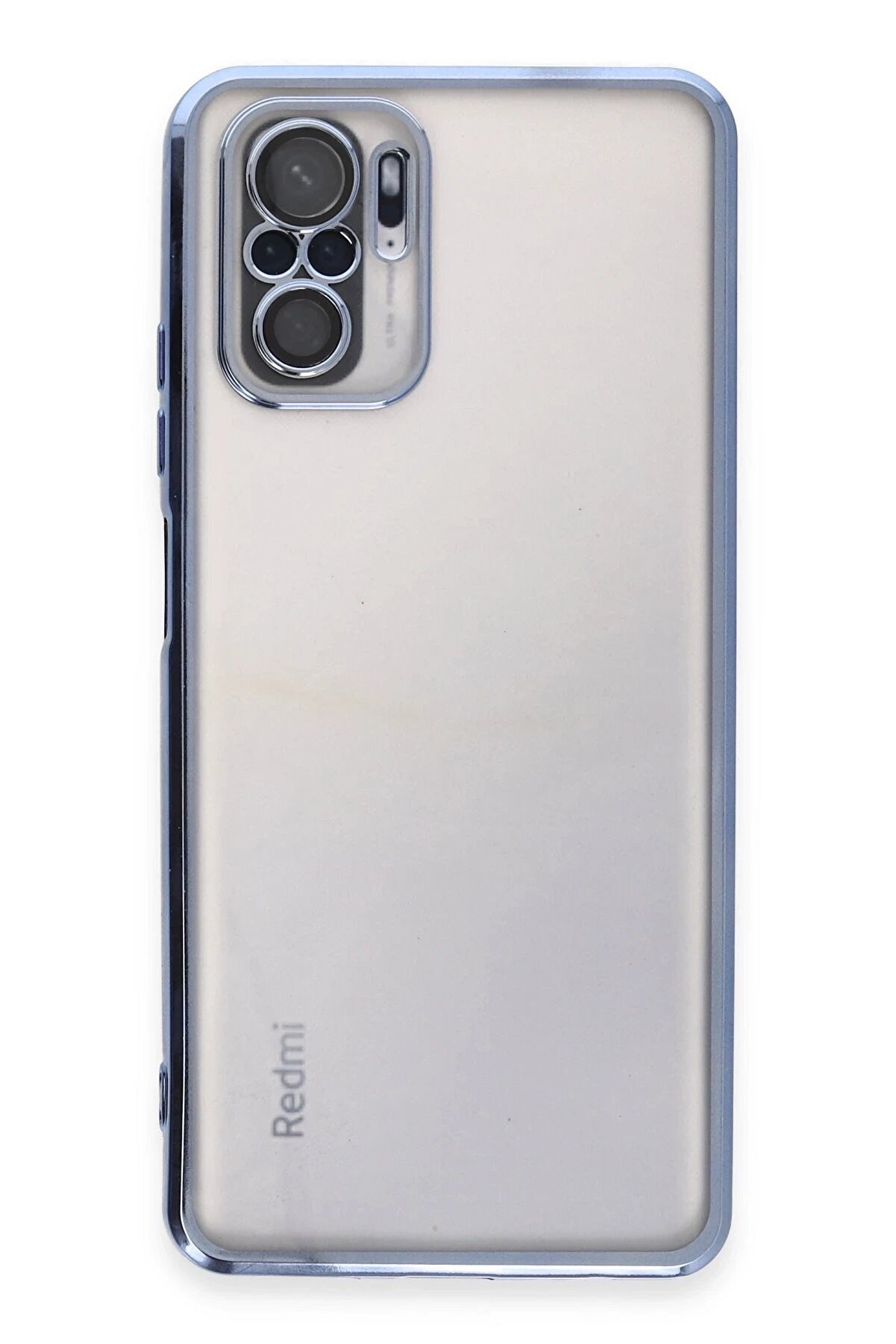 Xi̇aomi̇ Redmi̇ Note 10 Kılıf Lensli̇ Si̇li̇kon - Açık Mavi̇ - Dropx6550-3102