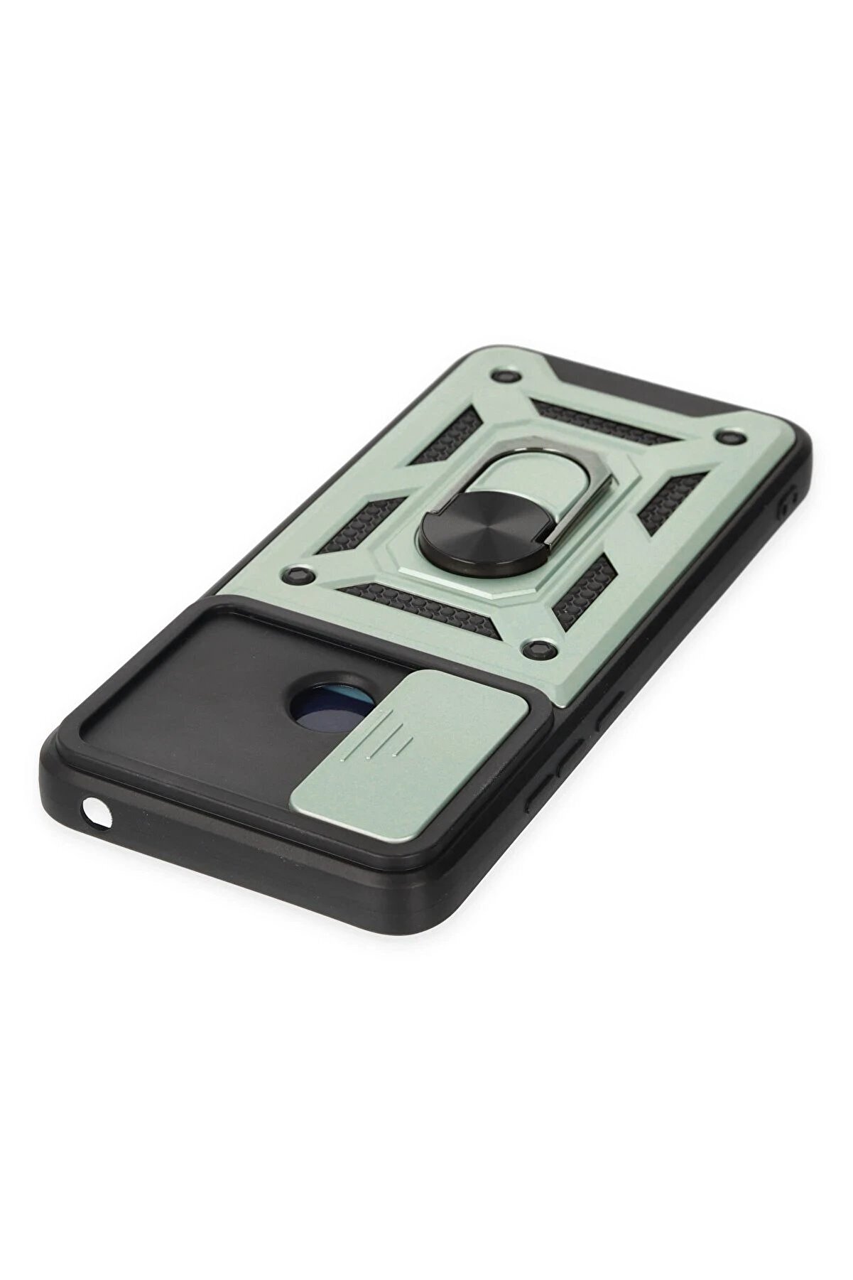 Xi̇aomi̇ Redmi̇ 10C Kılıf Pars Lens Yüzüklü Si̇li̇kon - Yeşi̇l - Dropx3020-5844