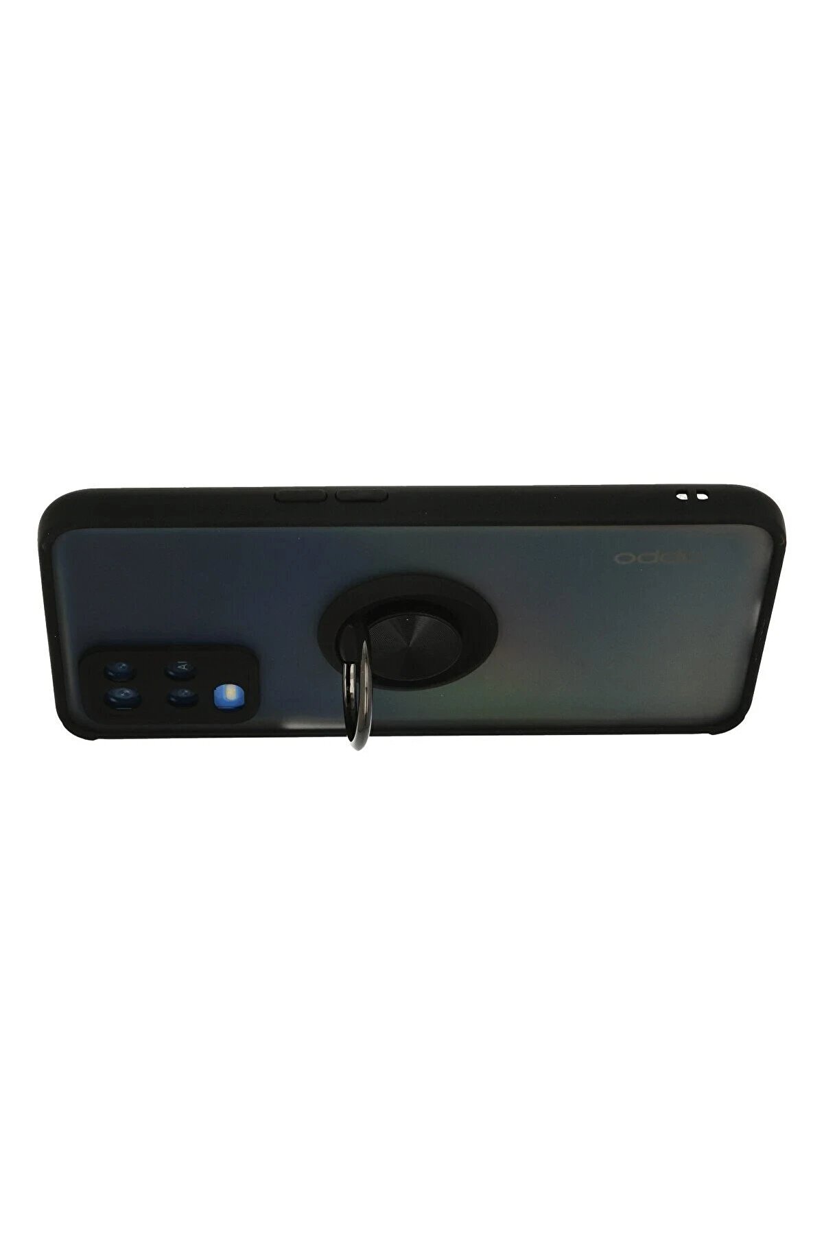 Oppo A54 4G Kılıf Montreal Yüzüklü Si̇li̇kon Kapak - Si̇yah - Dropx6248-1555