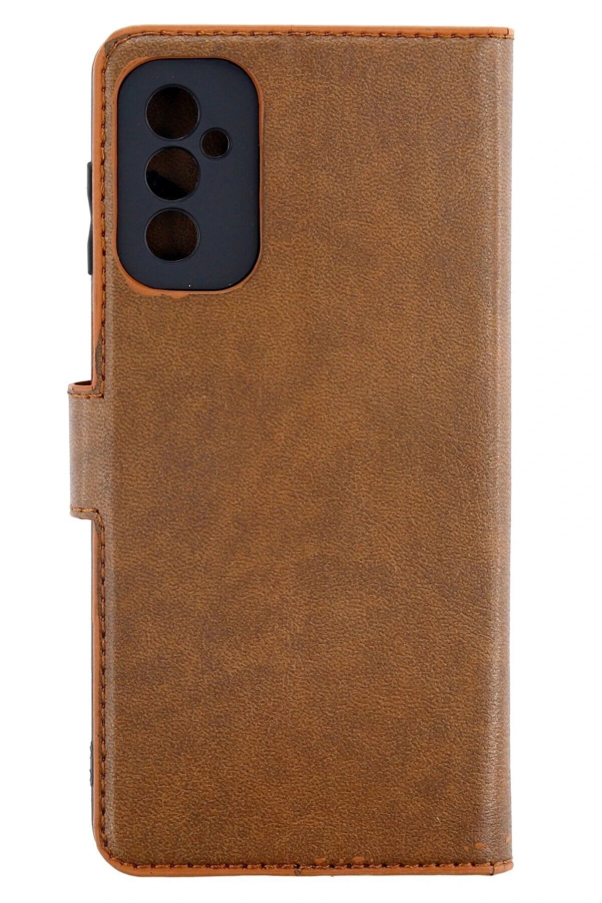 CepteToptan Samsung Galaxy M52 5G Kılıf Trend S Plus Kapaklı Kılıf - Taba - DROPX2232-8672