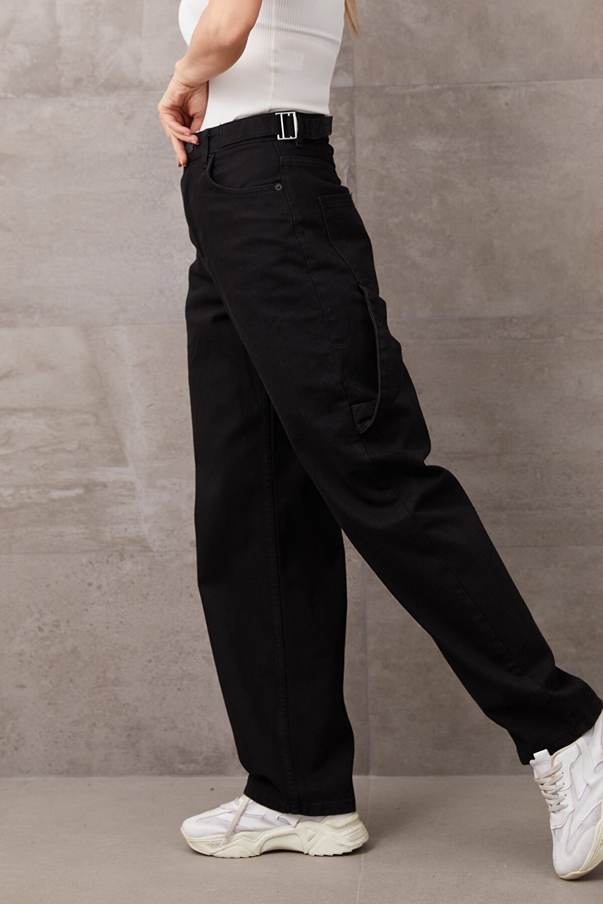 Bi̇lfold Kadın Bol Pa&ccedil;a Kot Pantolon