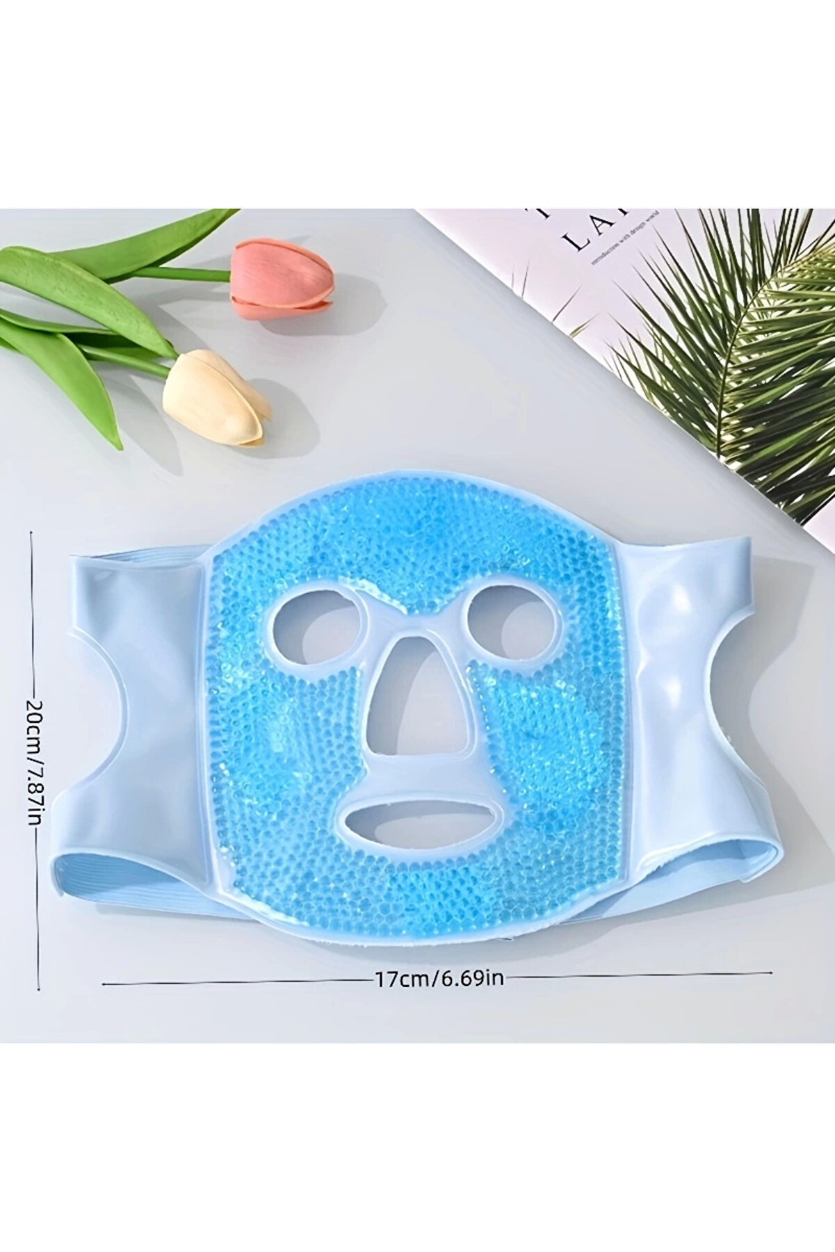 Terapi̇ Jel Yüz Maskesi̇ Soğuk Ve Sıcak Boncuklu Ayarlanabi̇li̇r Maske (Mavi̇)