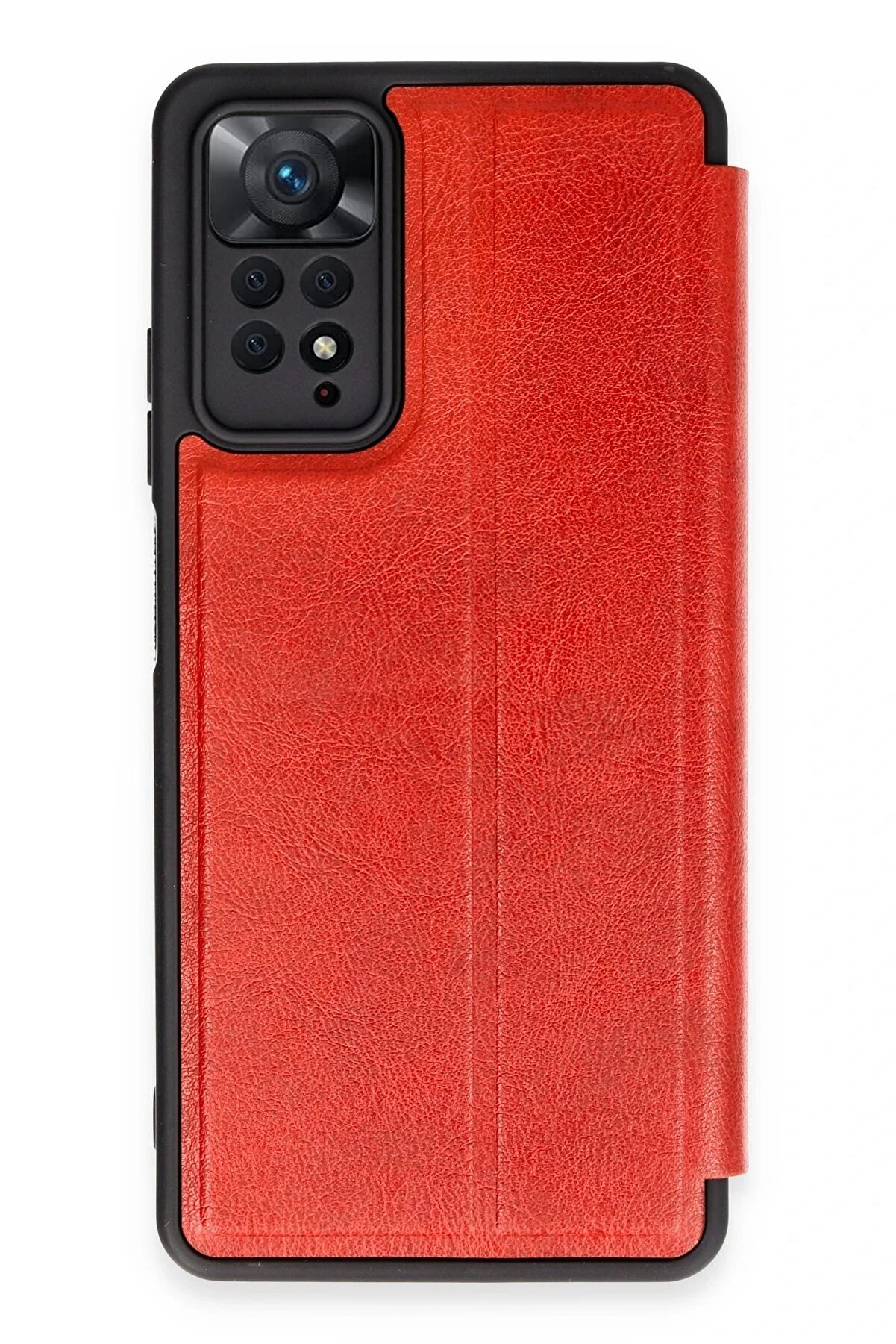 CepteToptan Xiaomi Redmi Note 12 Pro 4G Kılıf Flip Cover - Kırmızı