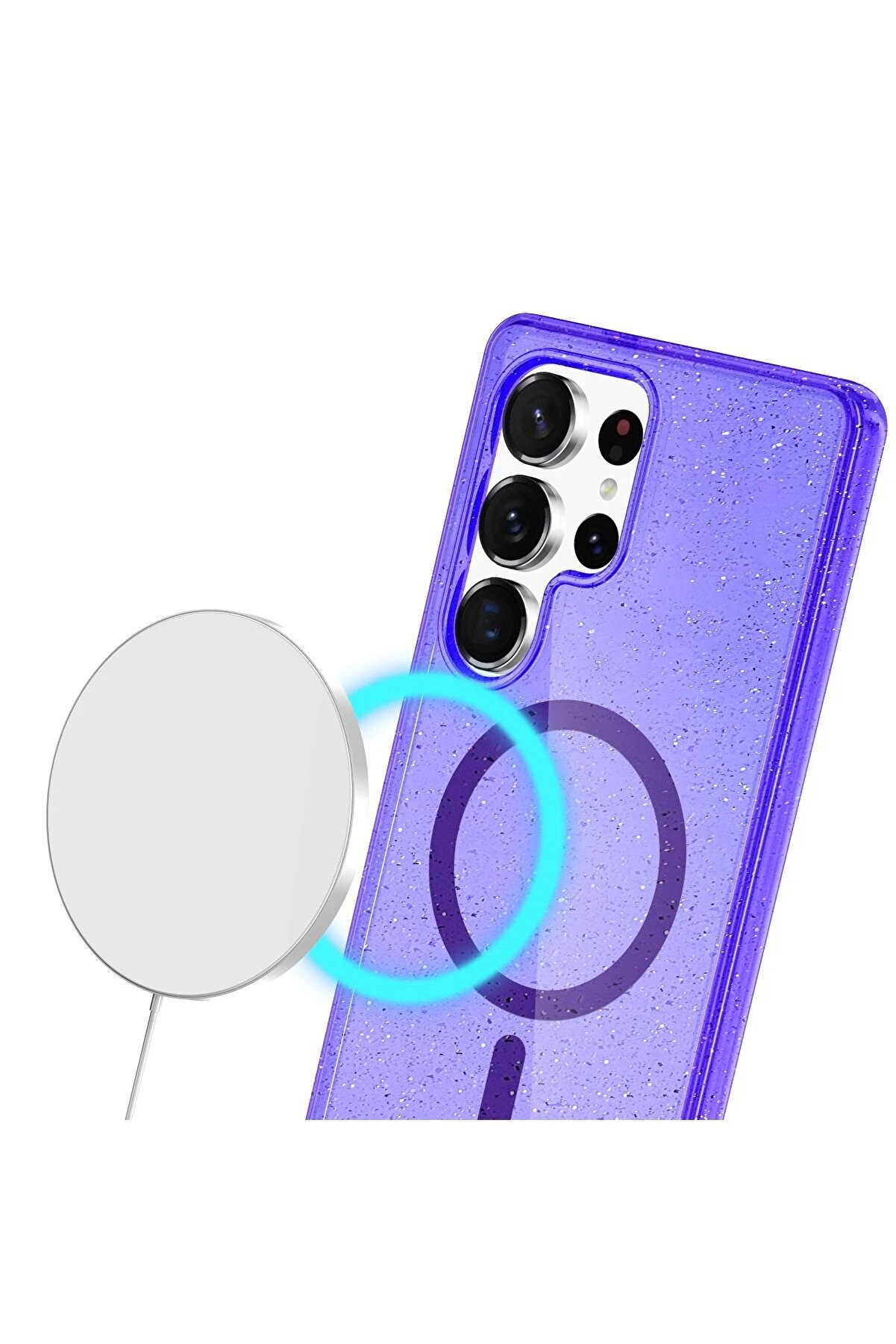 Samsung Galaxy S23 Ultra Kılıf Glow Magsafe Kapak - Turuncu