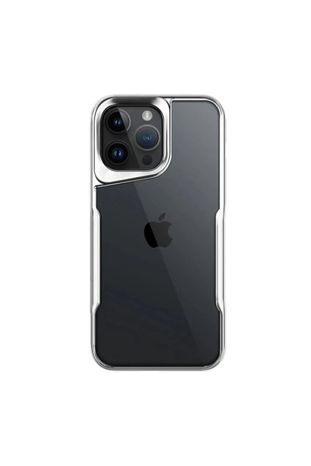 nerede bulurum iPhone 16 Pro Kılıf Boyi Silikon Kapak - Gümüş