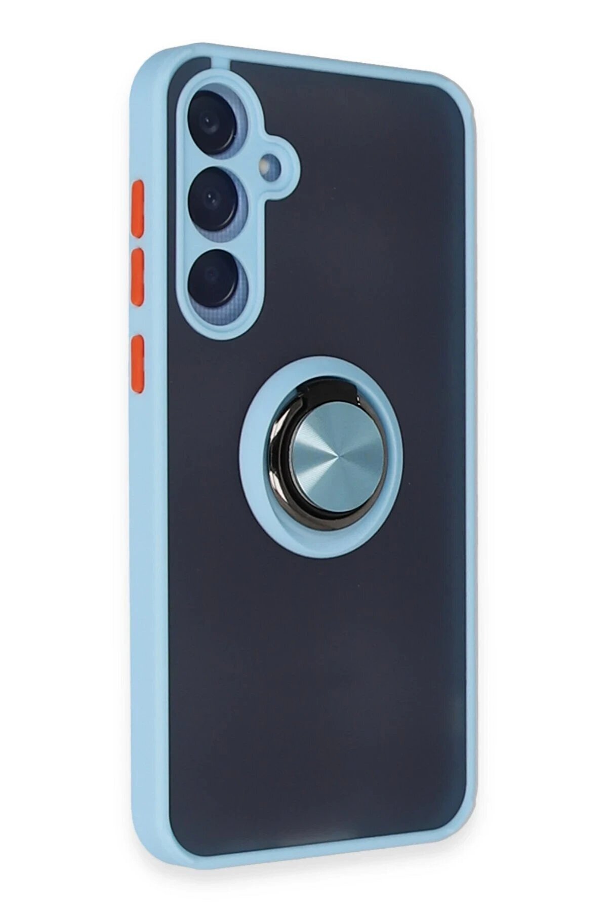 Samsung Galaxy A25 5G Kılıf Montreal Y&uuml;z&uuml;kl&uuml; Si̇li̇kon Kapak - Buz Mavi̇