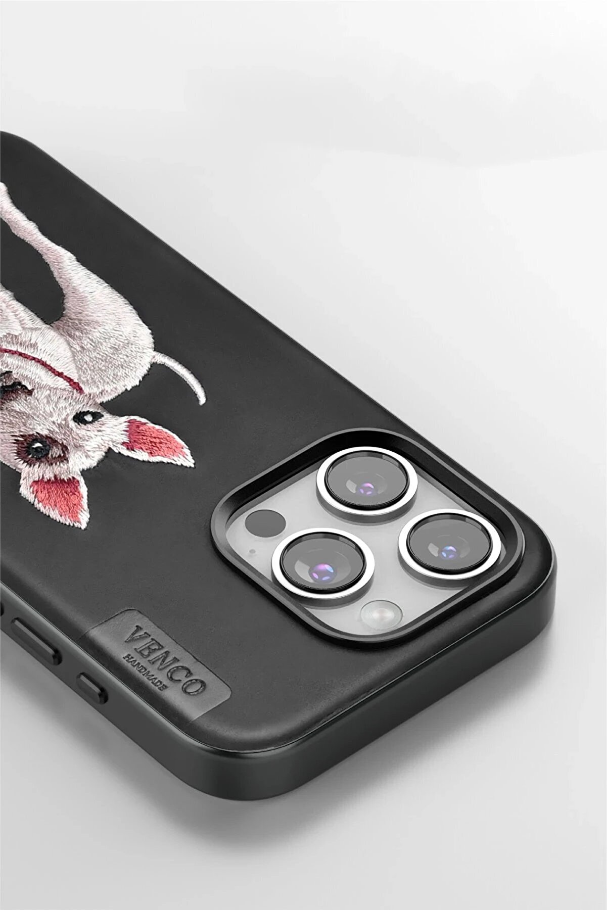Cpt16 İphone 14 Pro Max Perma Desenli̇ Kapak - Si̇yah