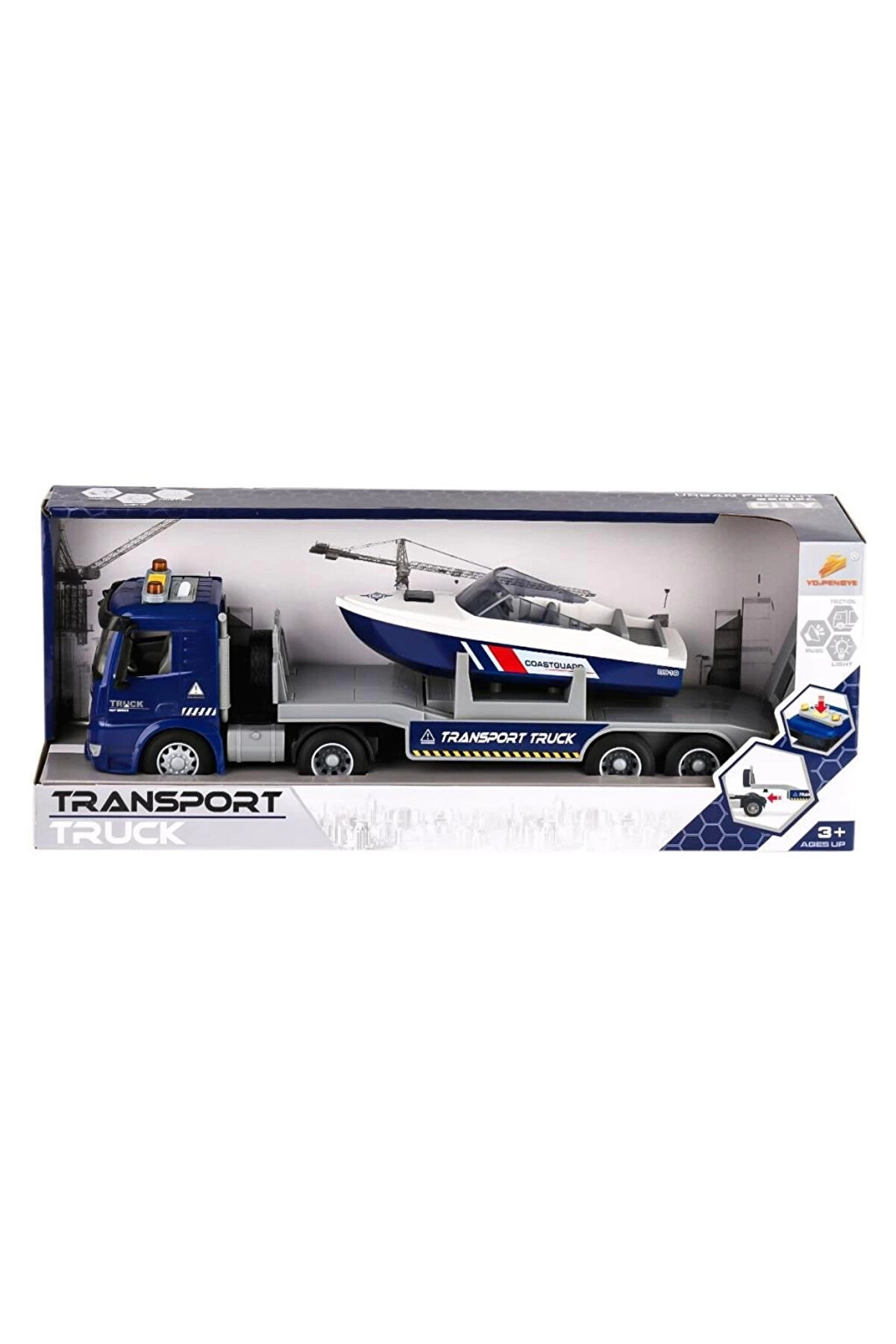 NW NessiWorld PY8815B Sesli ve Işıklı Bot Taşıyan Tır -Canem Oyuncak