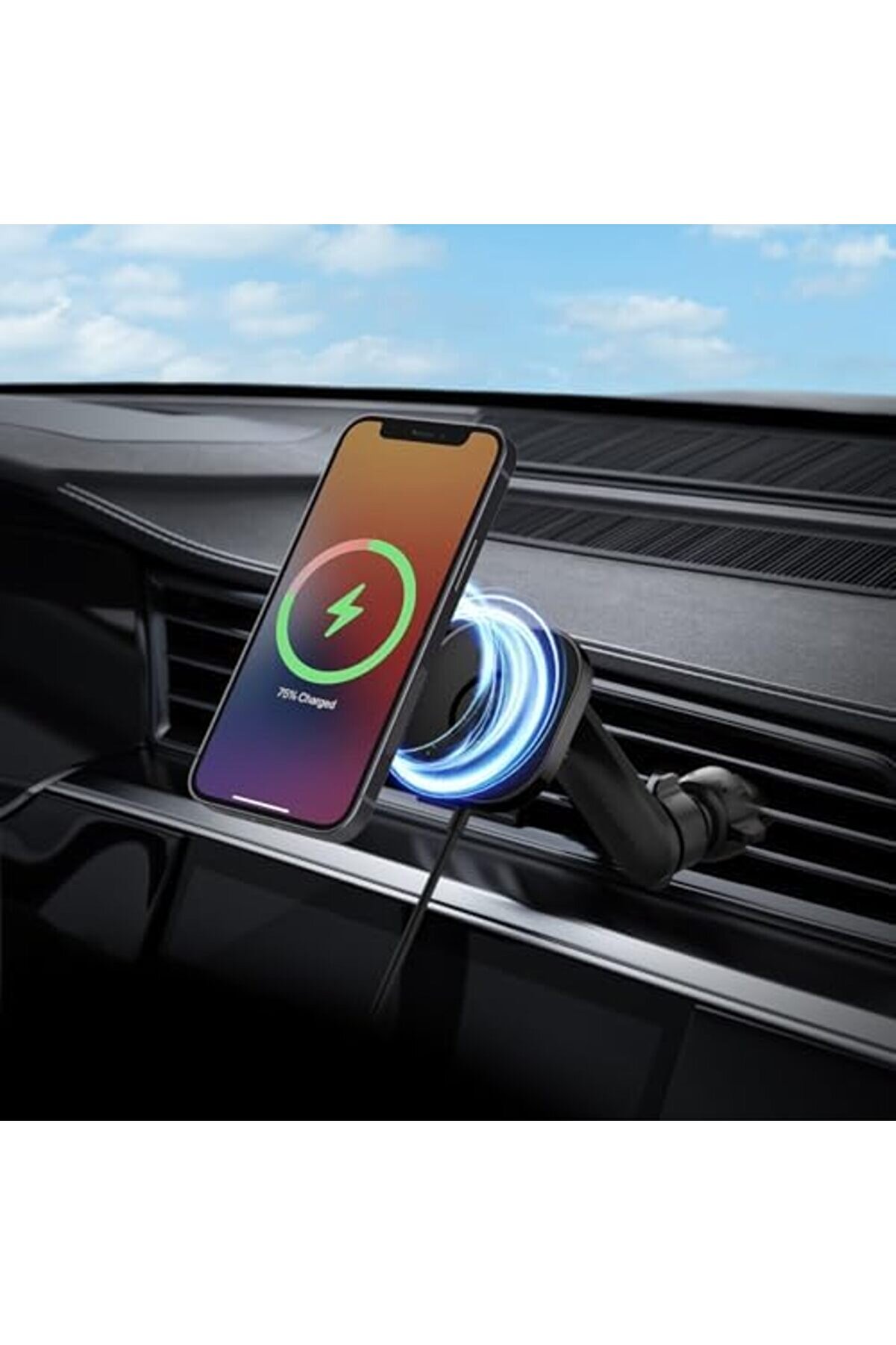 Aclyashop Magfi̇t Ai̇r Vent Araç İçi̇ Telefon Tutucu + Manyeti̇k Kablosuz Şarj Ci̇hazı İçi̇n Özelli̇kli̇ One