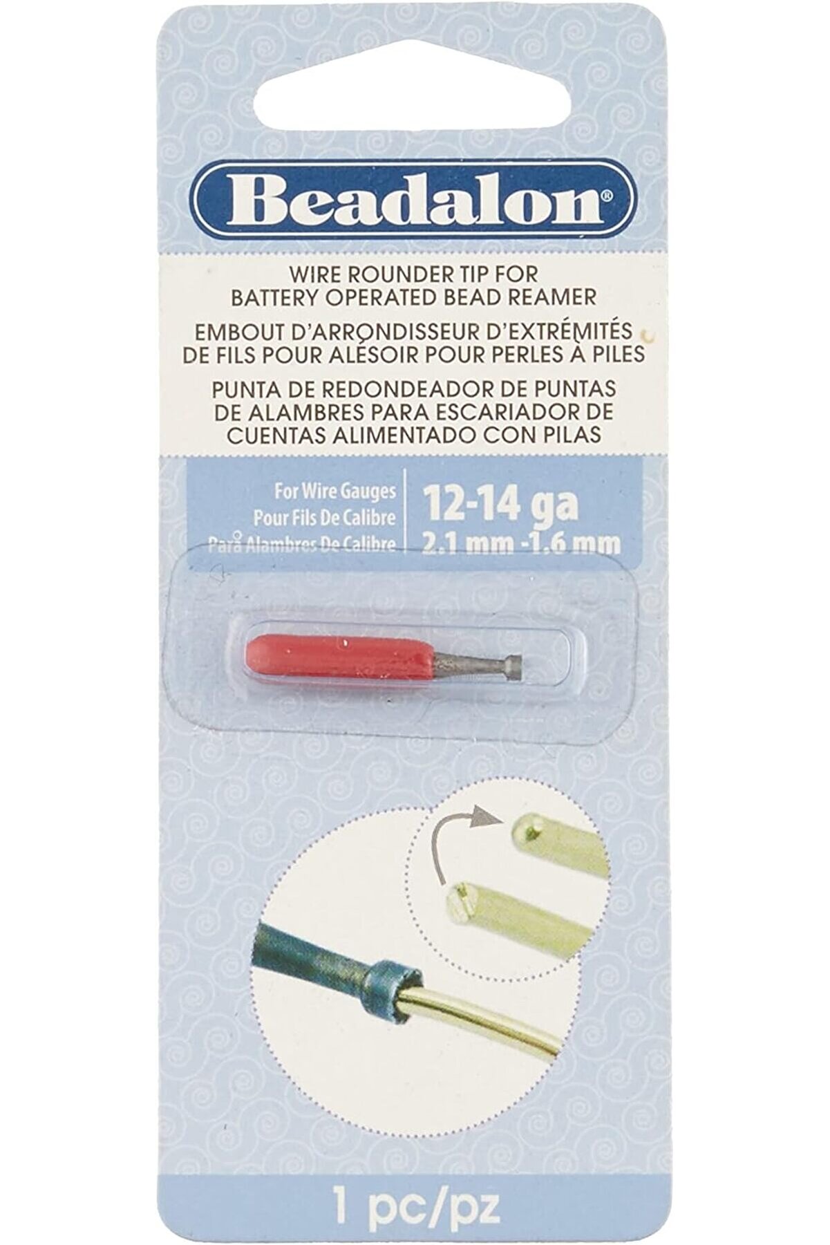 STOREMAX vegaShop Tel Yuvarlak Çapak Eklentisi Pille Çalışan Boncuk Rayba ve 12, 14 ve daha küçük ayar