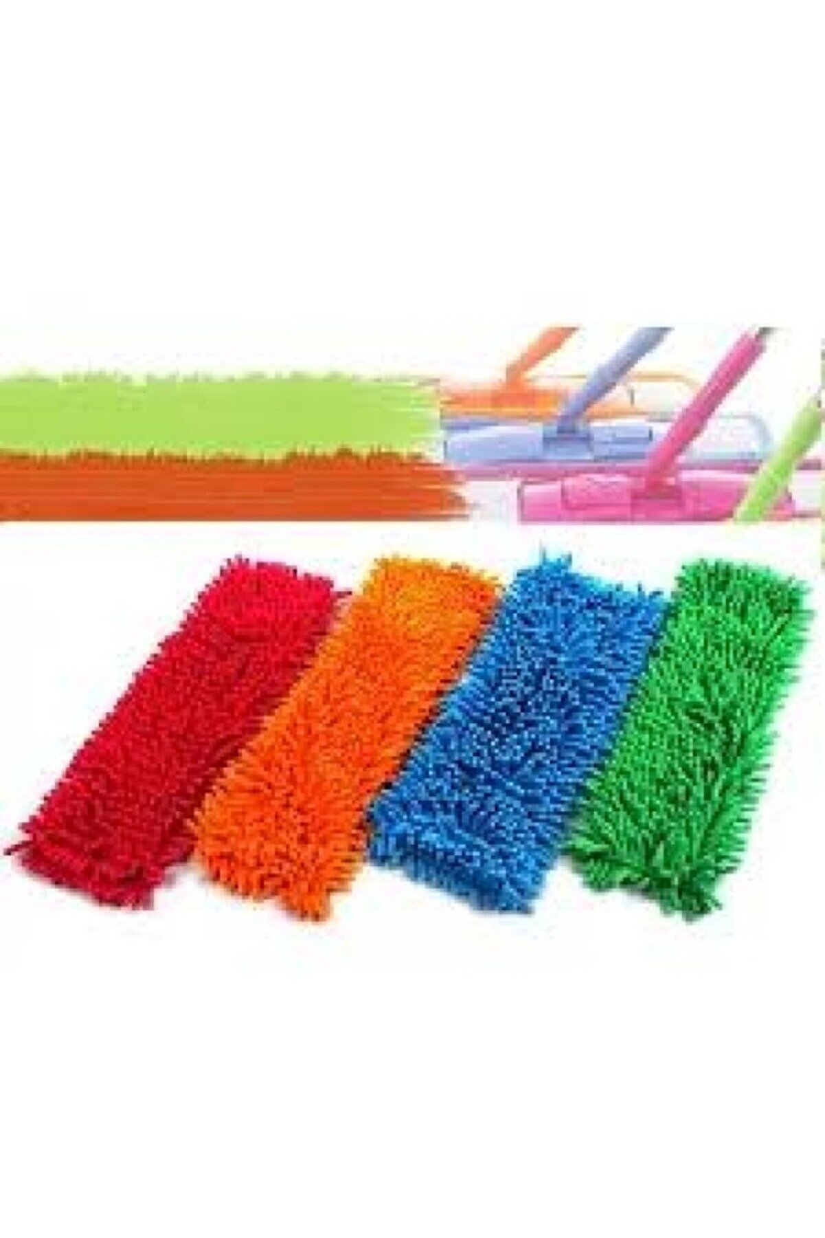 Ethab Ti̇caret Paspas Yedeği̇ Mi̇krofi̇ber Makarna Mop Paspas Yedeği̇ 40 Cm