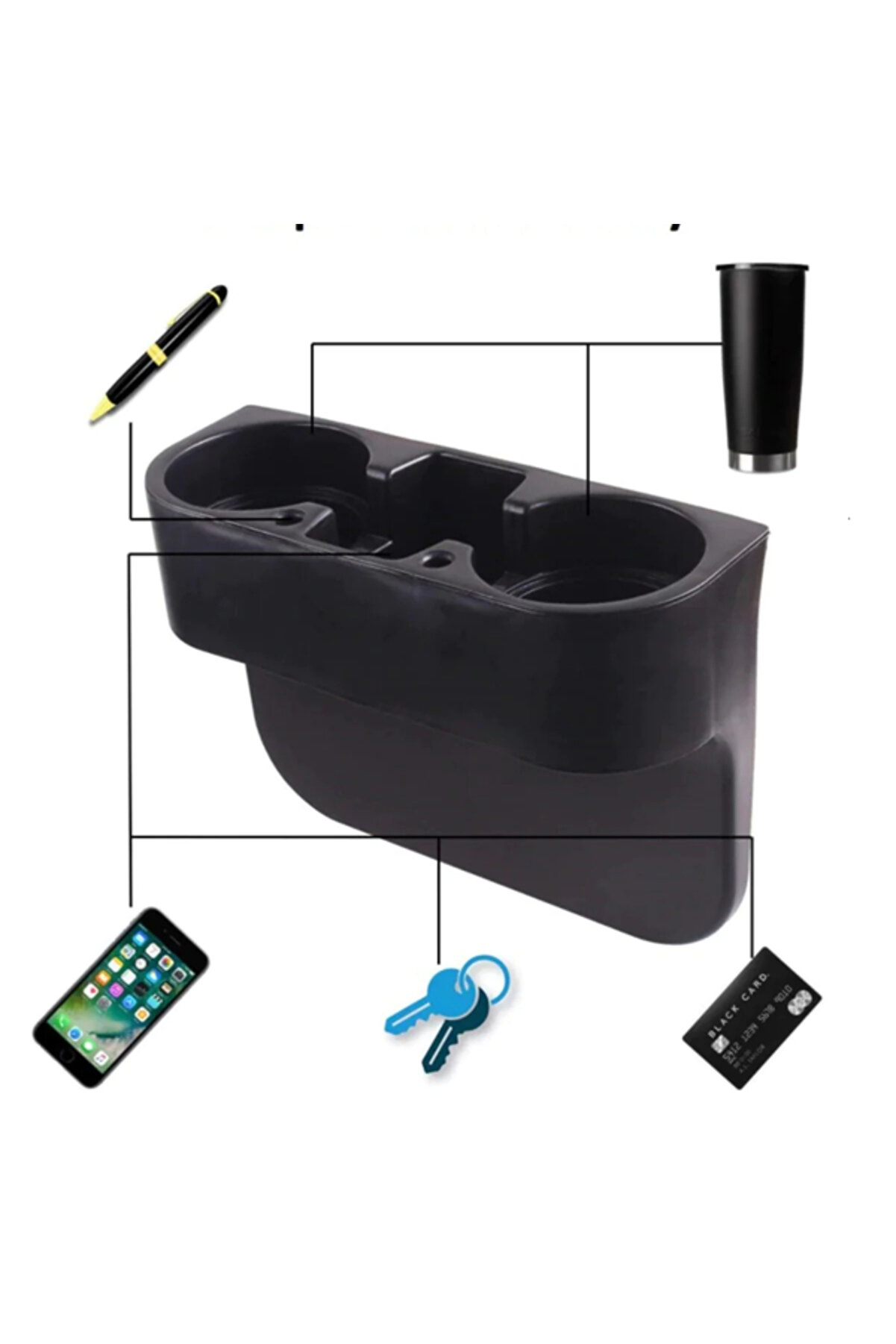 Ethab Ti̇caret Oto Koltuk Yanı Bardak Tutucu Organi̇zer