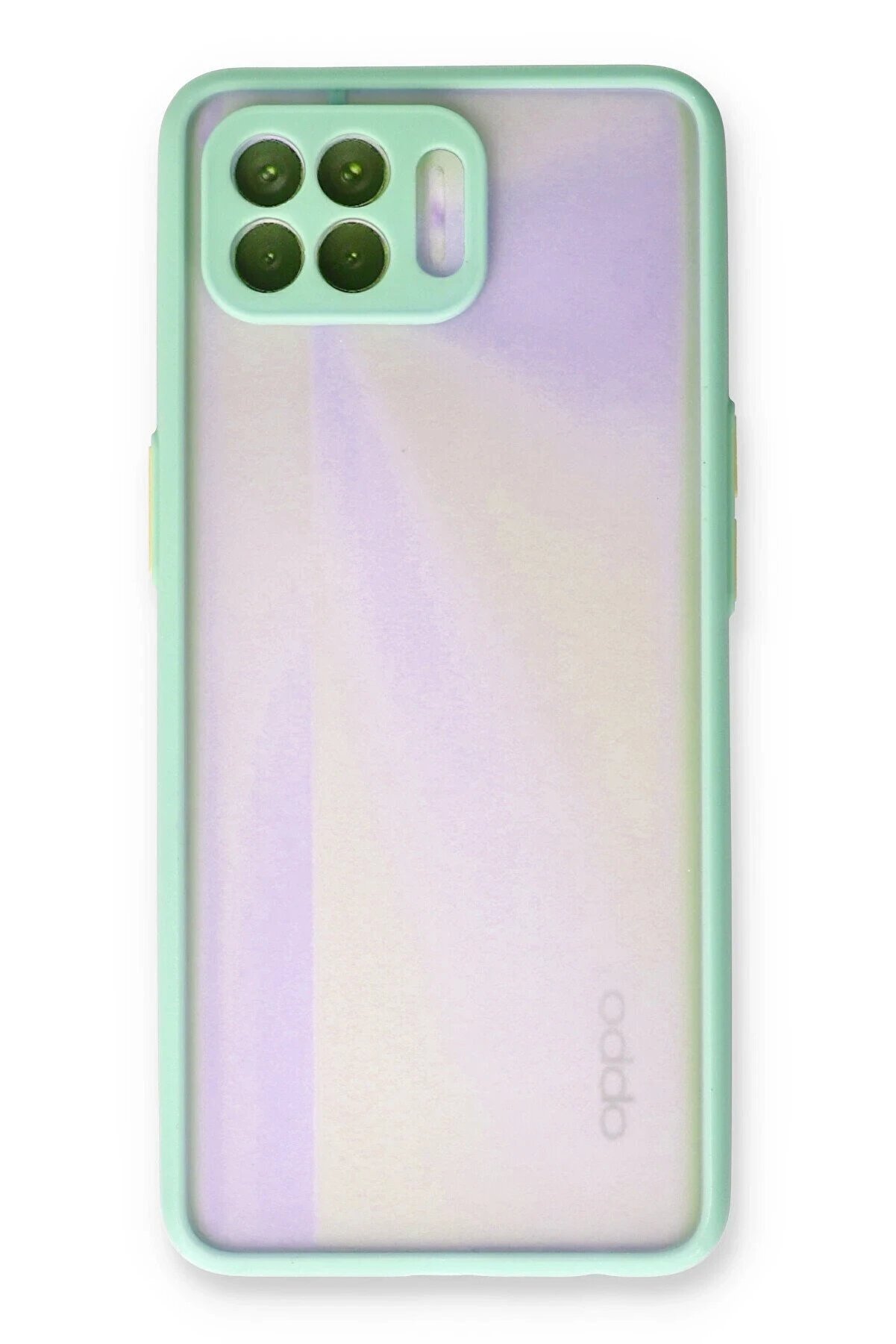 Oppo Reno 4 Li̇te Kılıf Montreal Si̇li̇kon Kapak - Turkuaz - Dropx4442-4833
